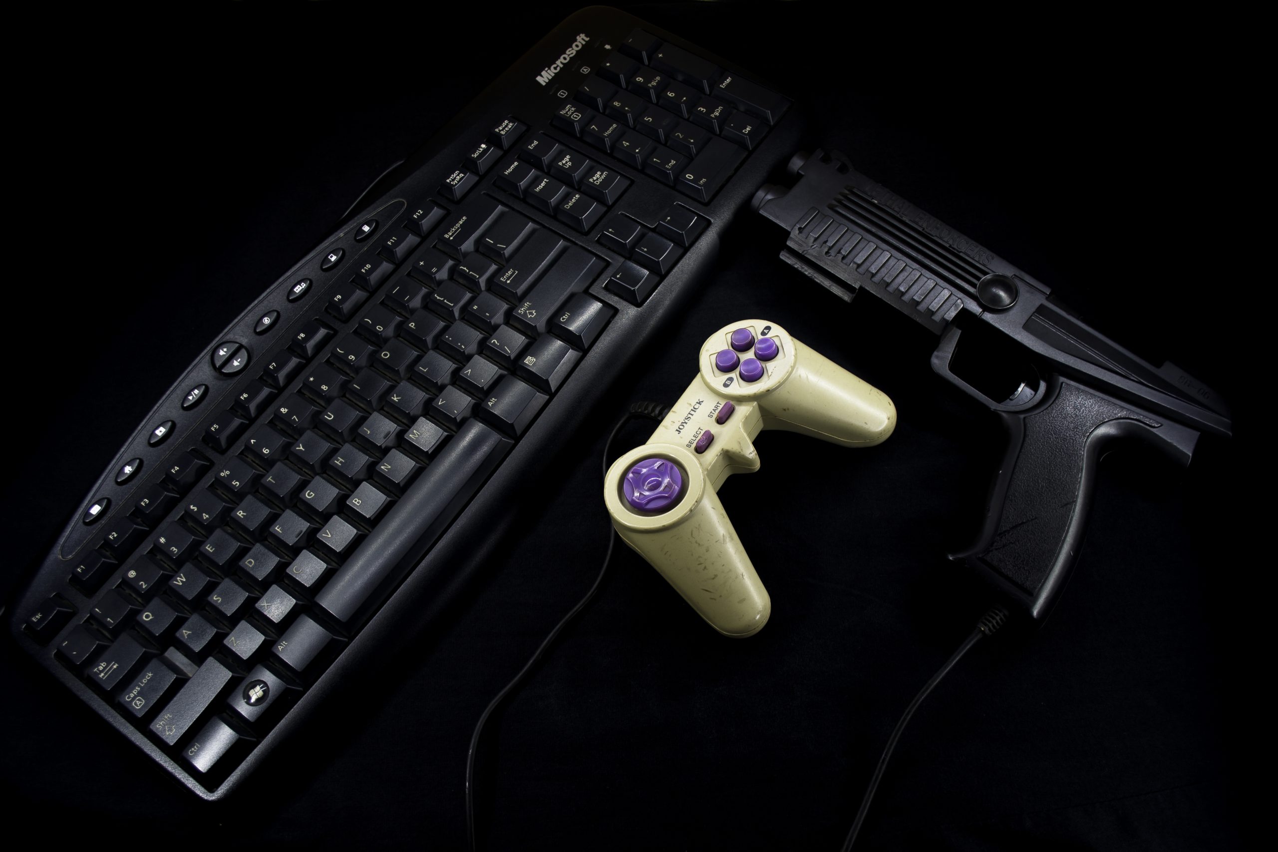 keyboard and videogame controller