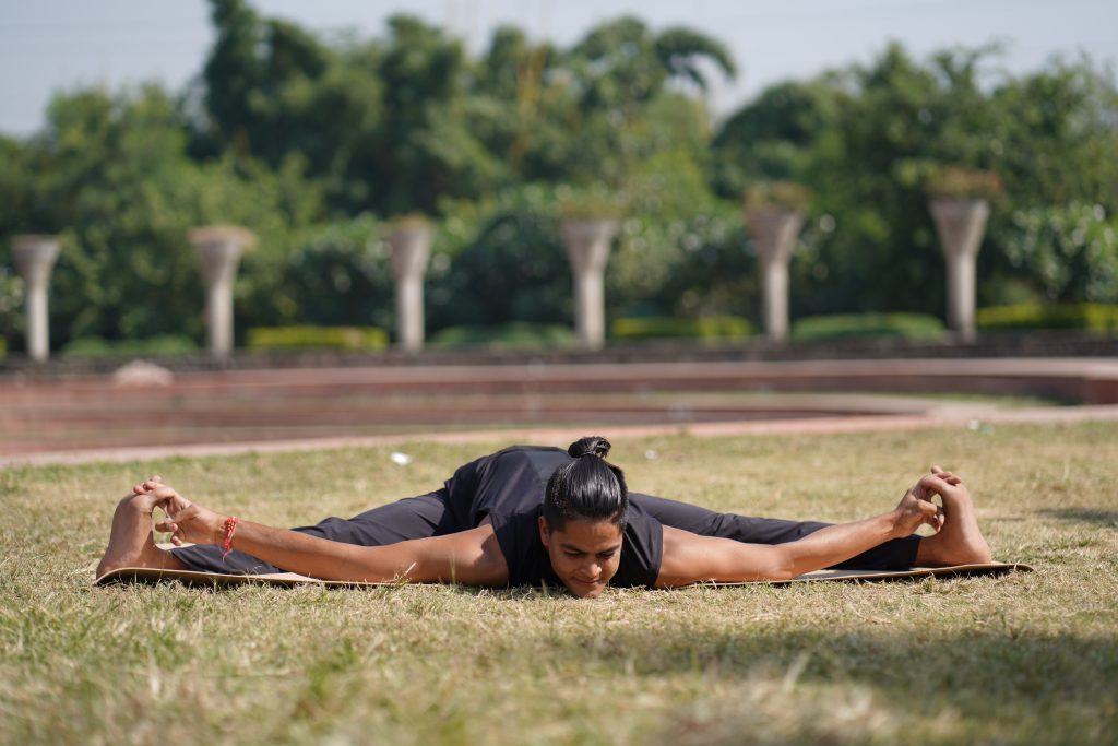 Wide Angle Seated Forward Bend Pose Upavistha Konasan Pixahive