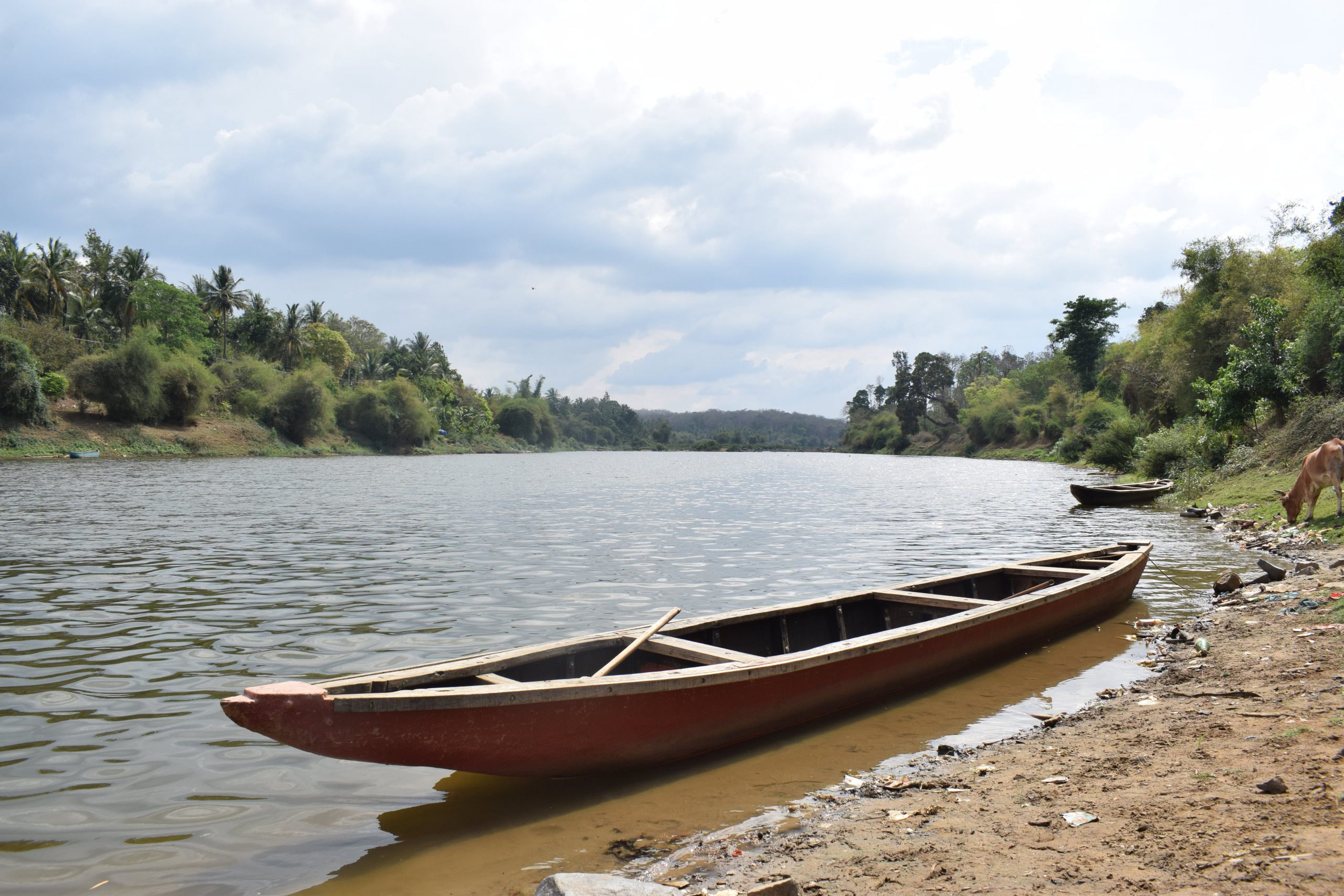 A boat by the river.