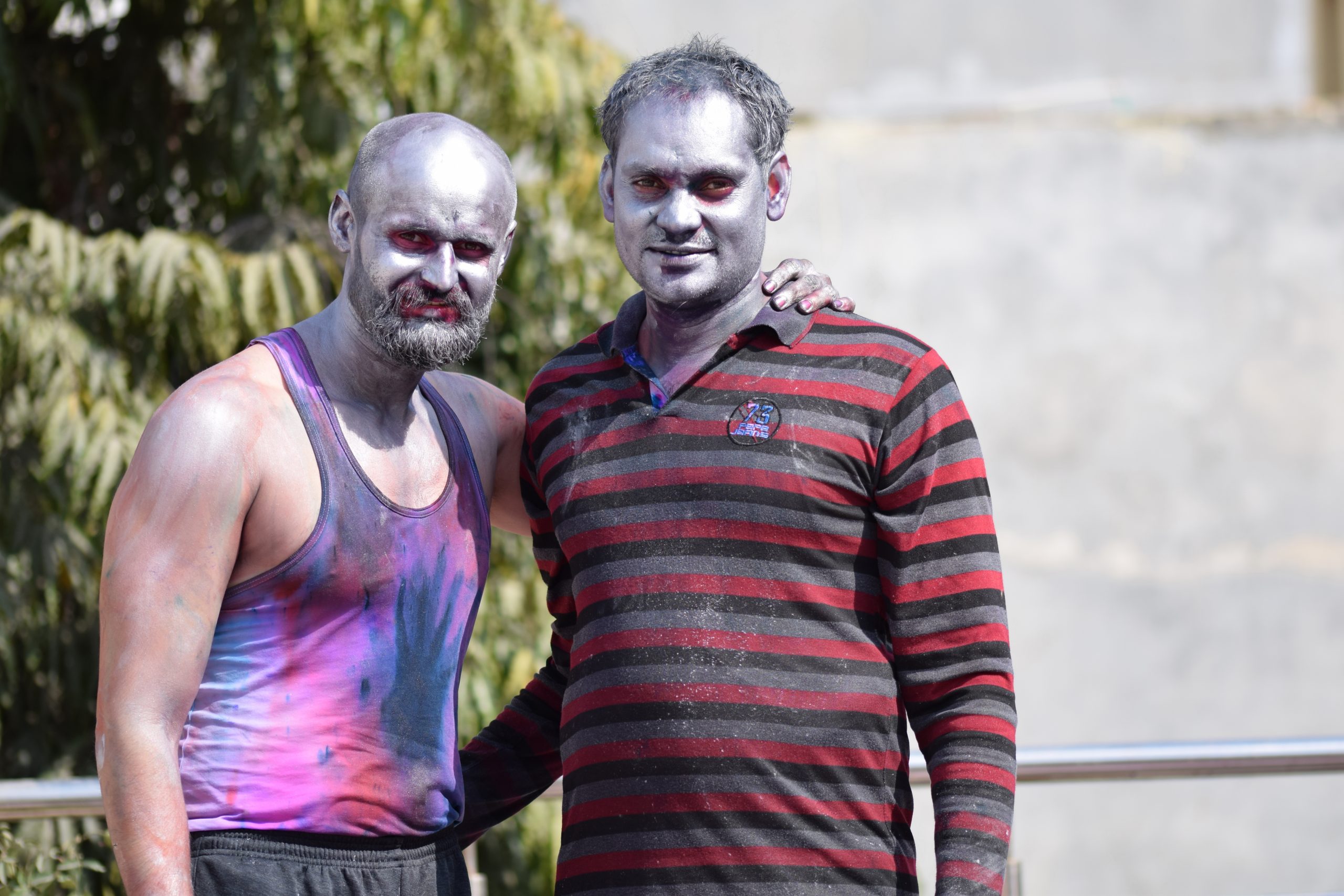 two young adults on holi