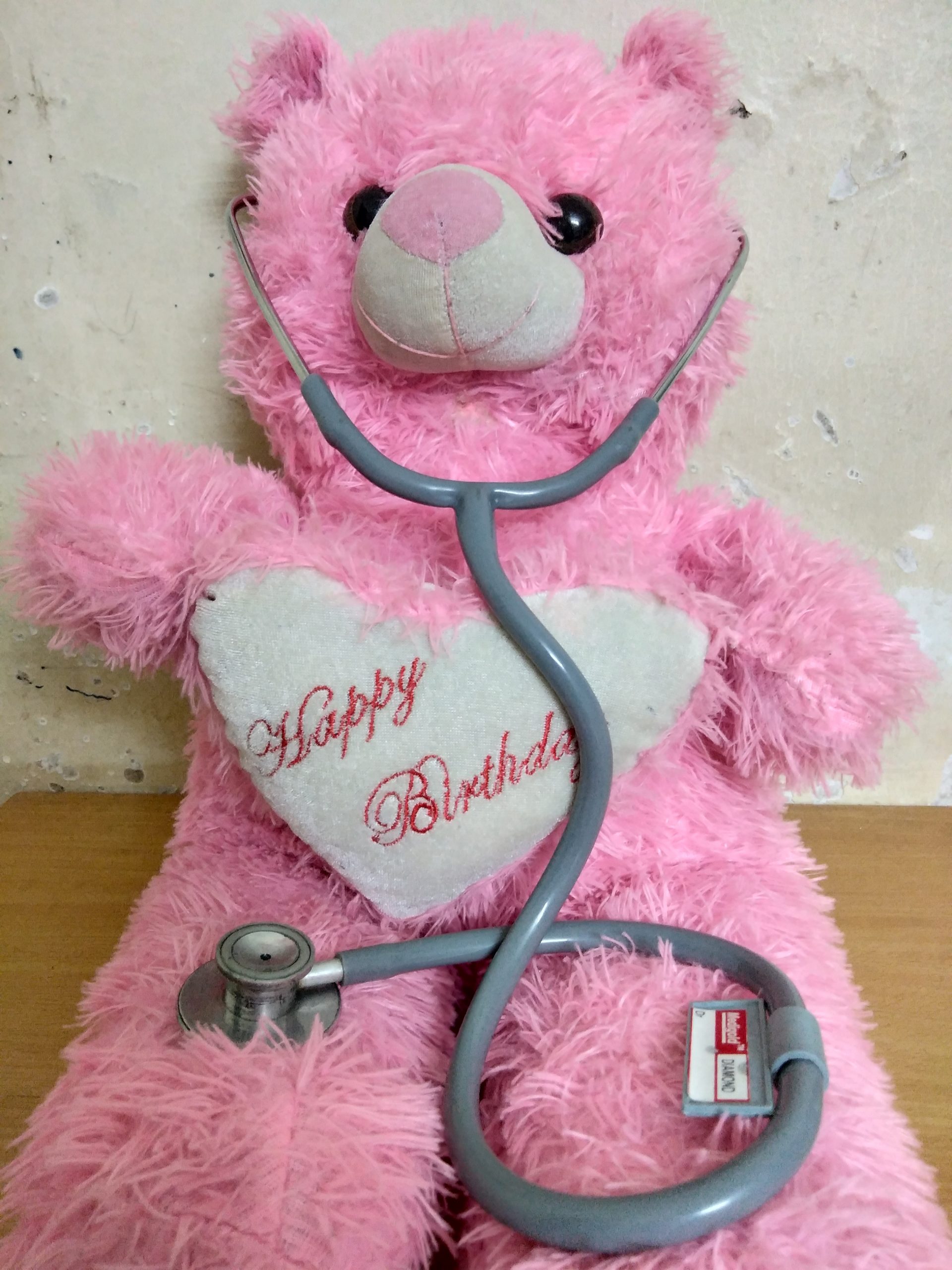 A teddy bear with stethoscope