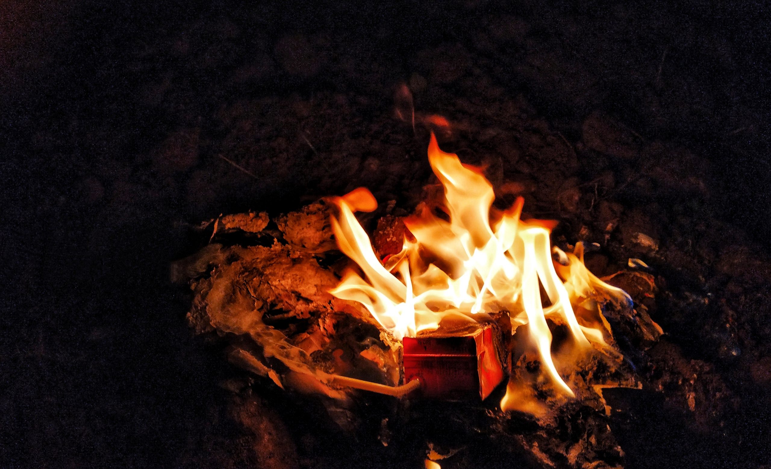 A camp fire