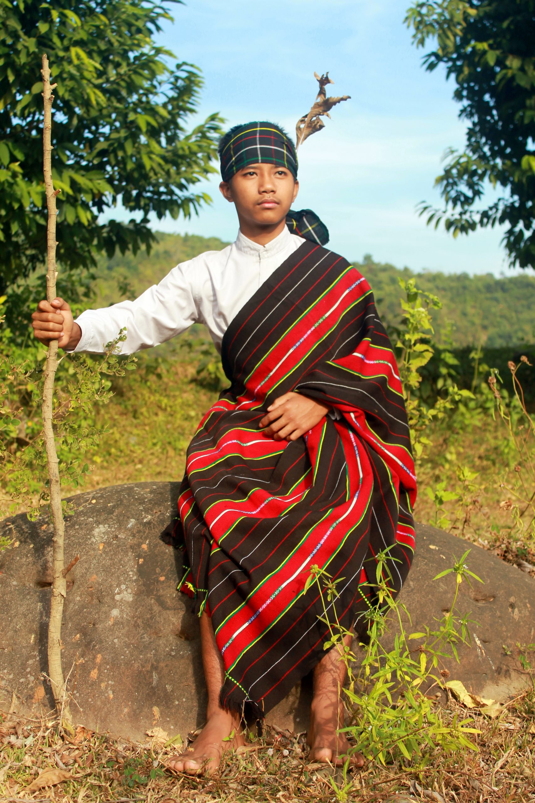 A chief of tribal people