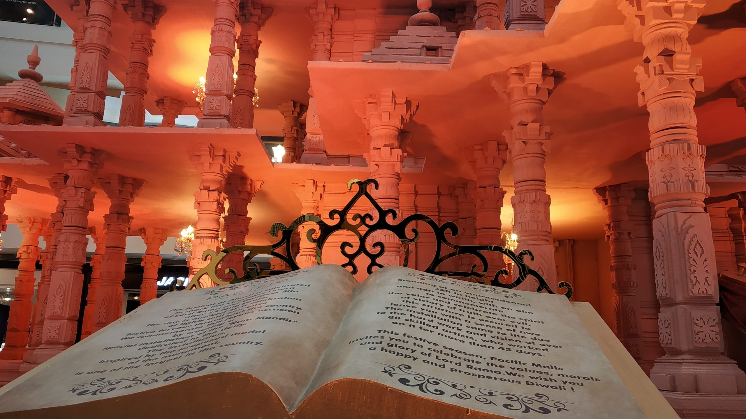 A holy book in a temple
