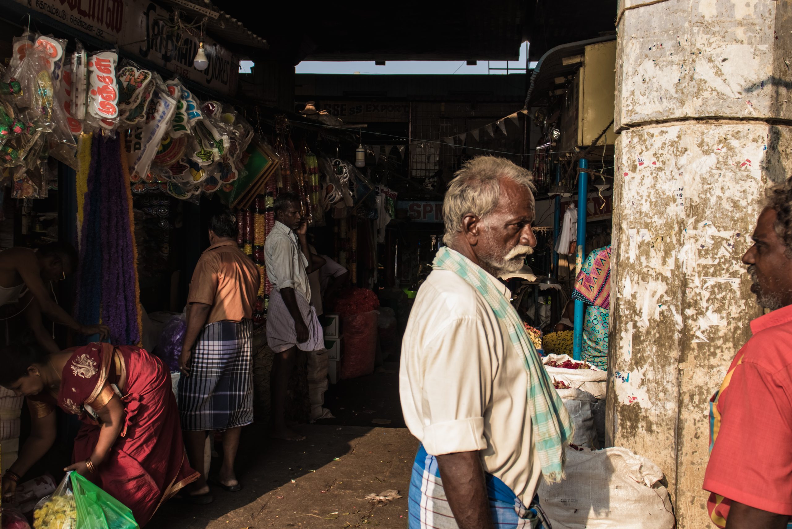 People in a market