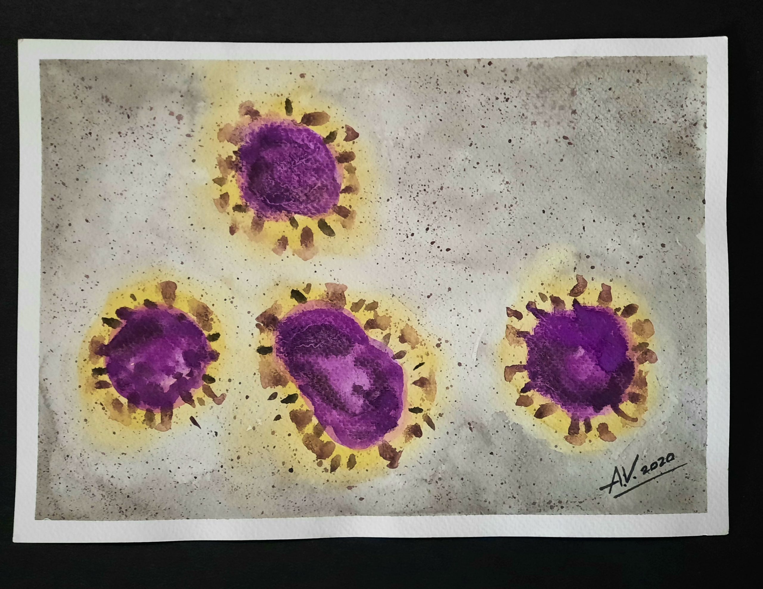 A painting of Corona virus