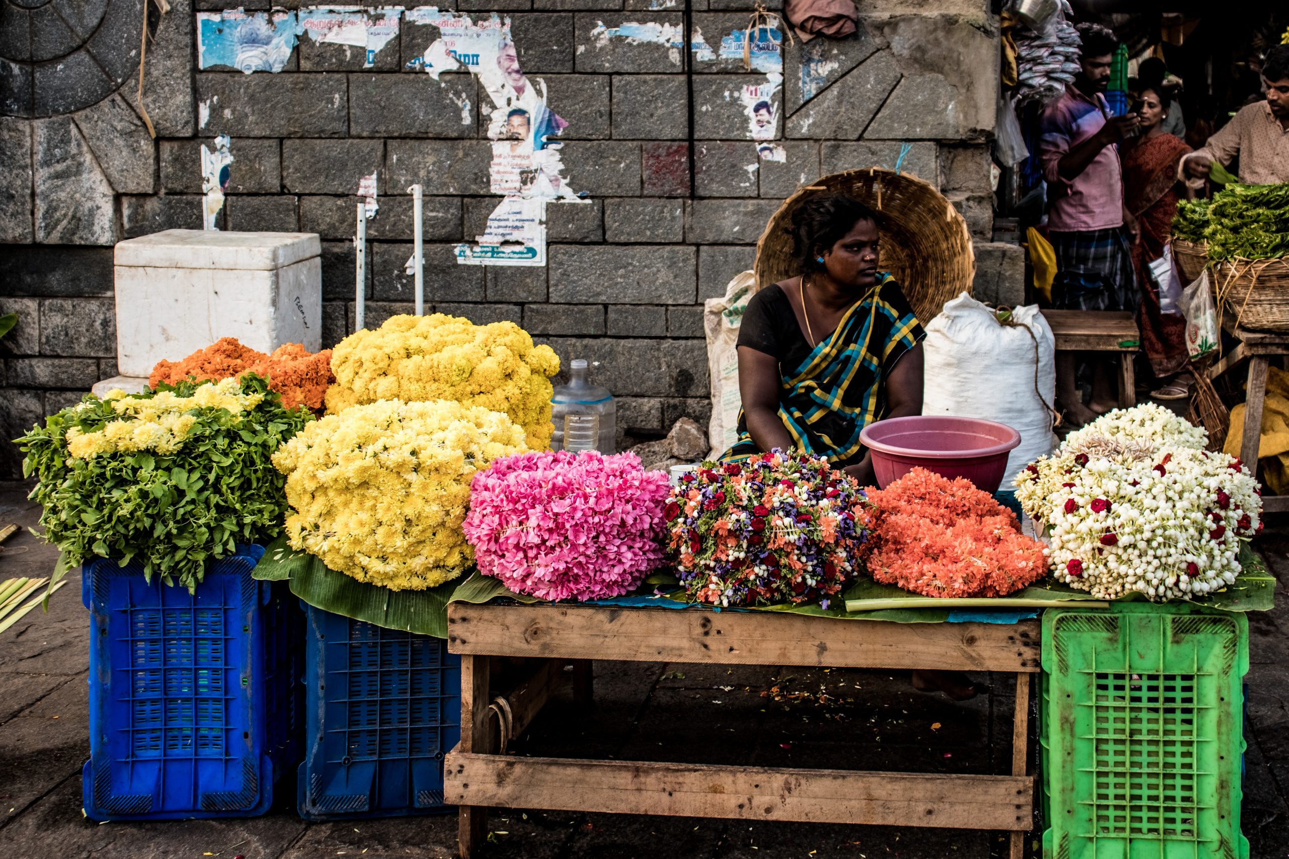 flower seller stall