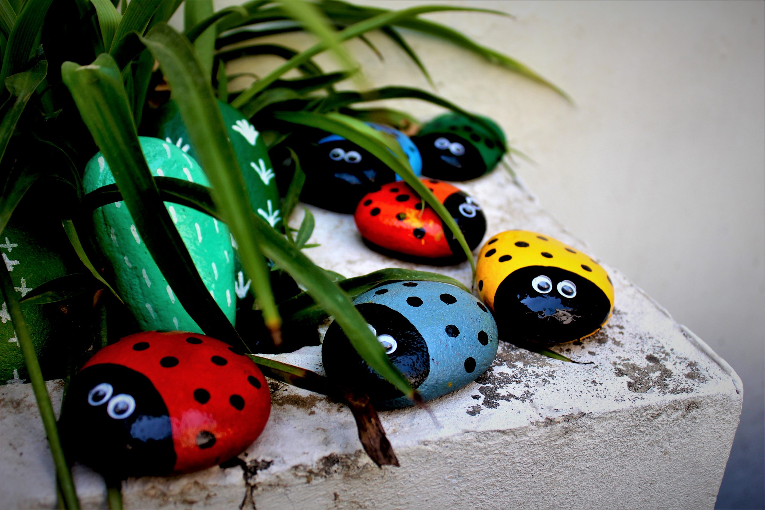 Artificial ladybug insects