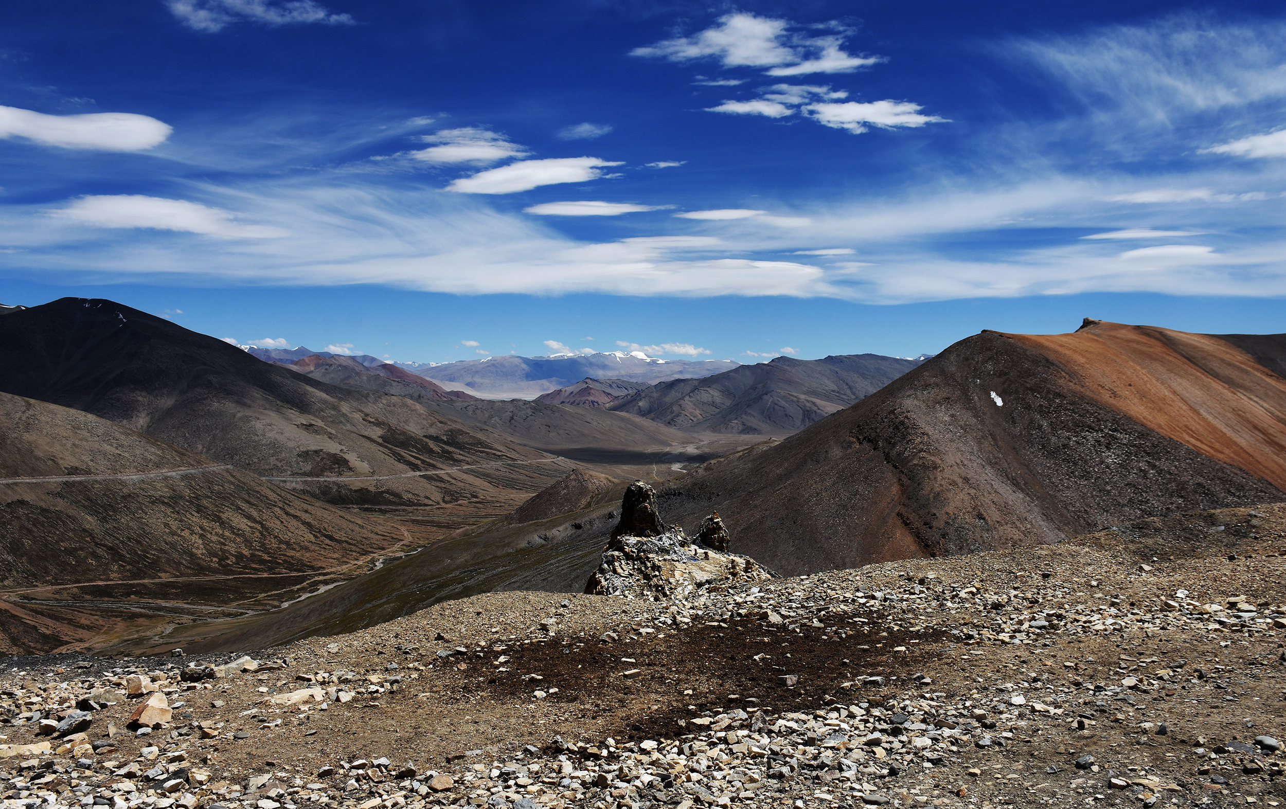 mountain and valley