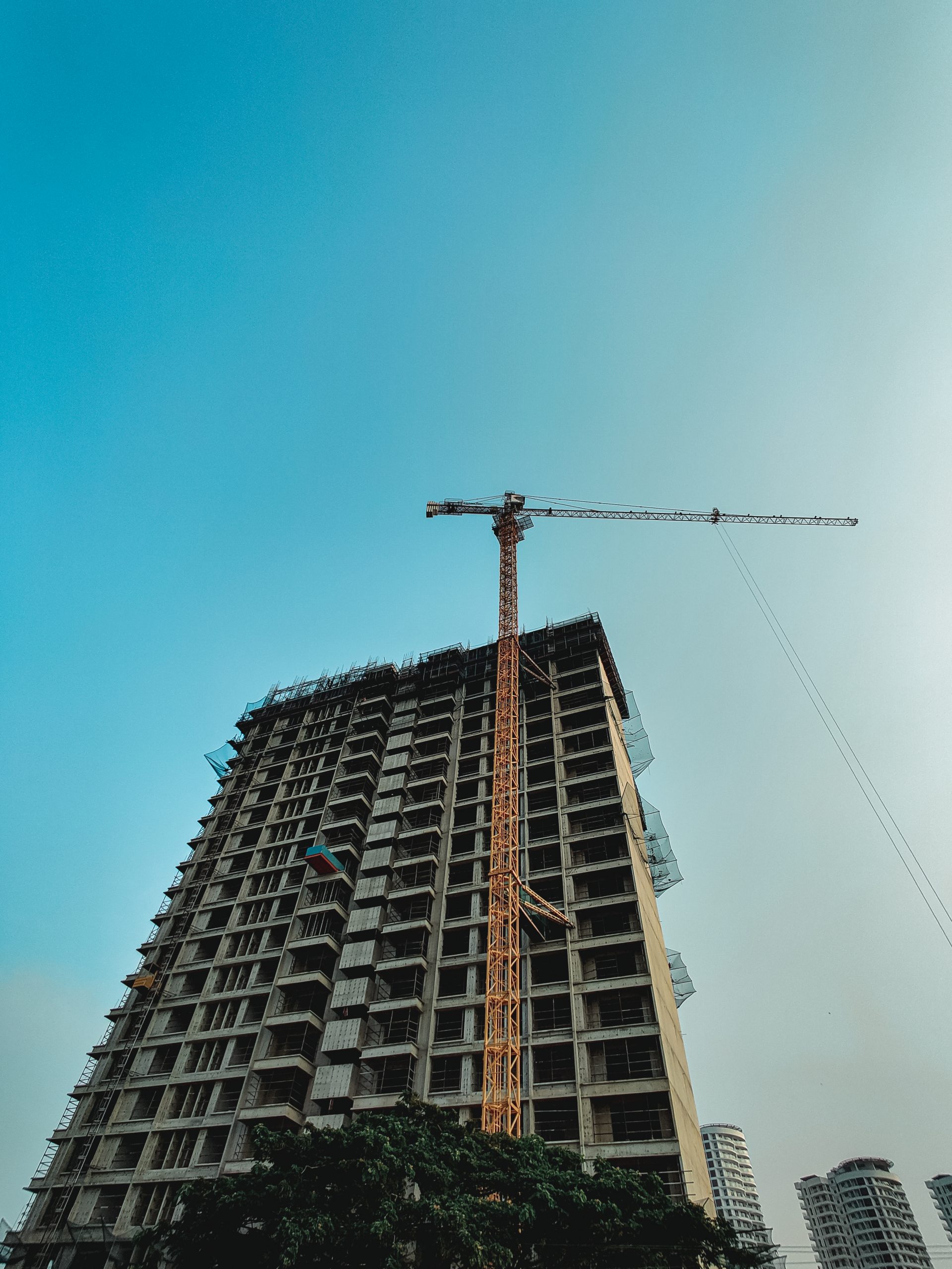 An under construction building