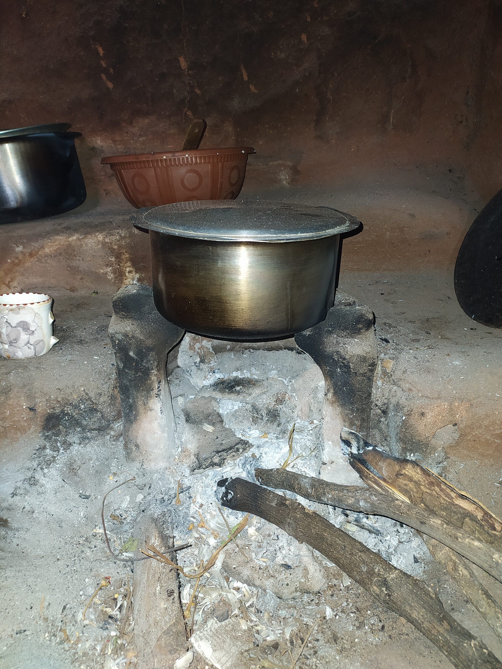 A clay stove