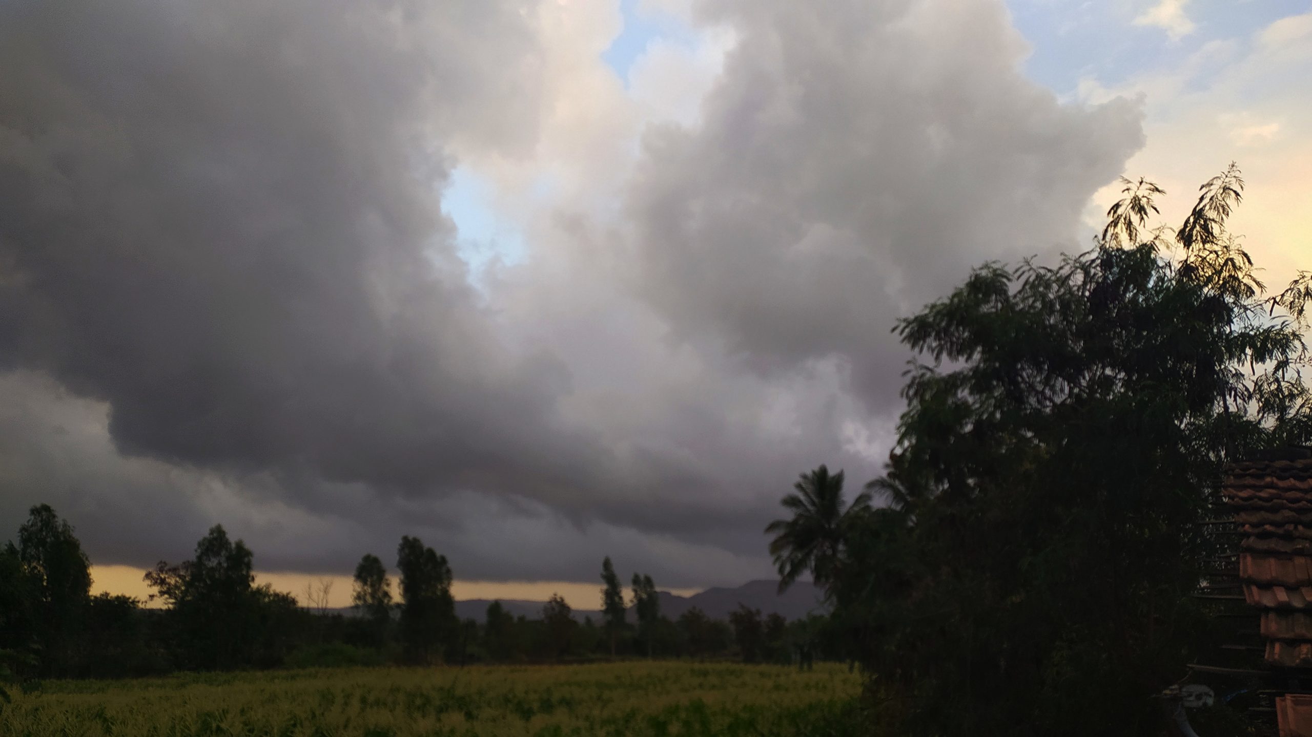 Clouds over a region