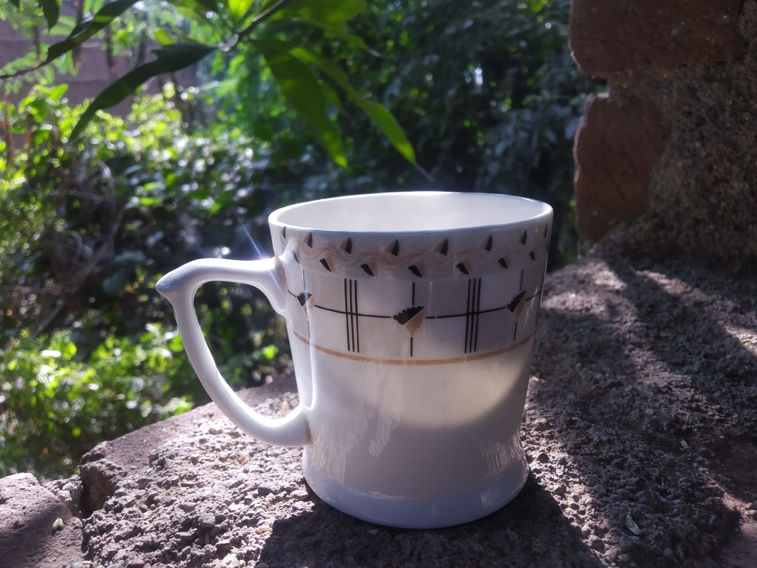A ceramic cup