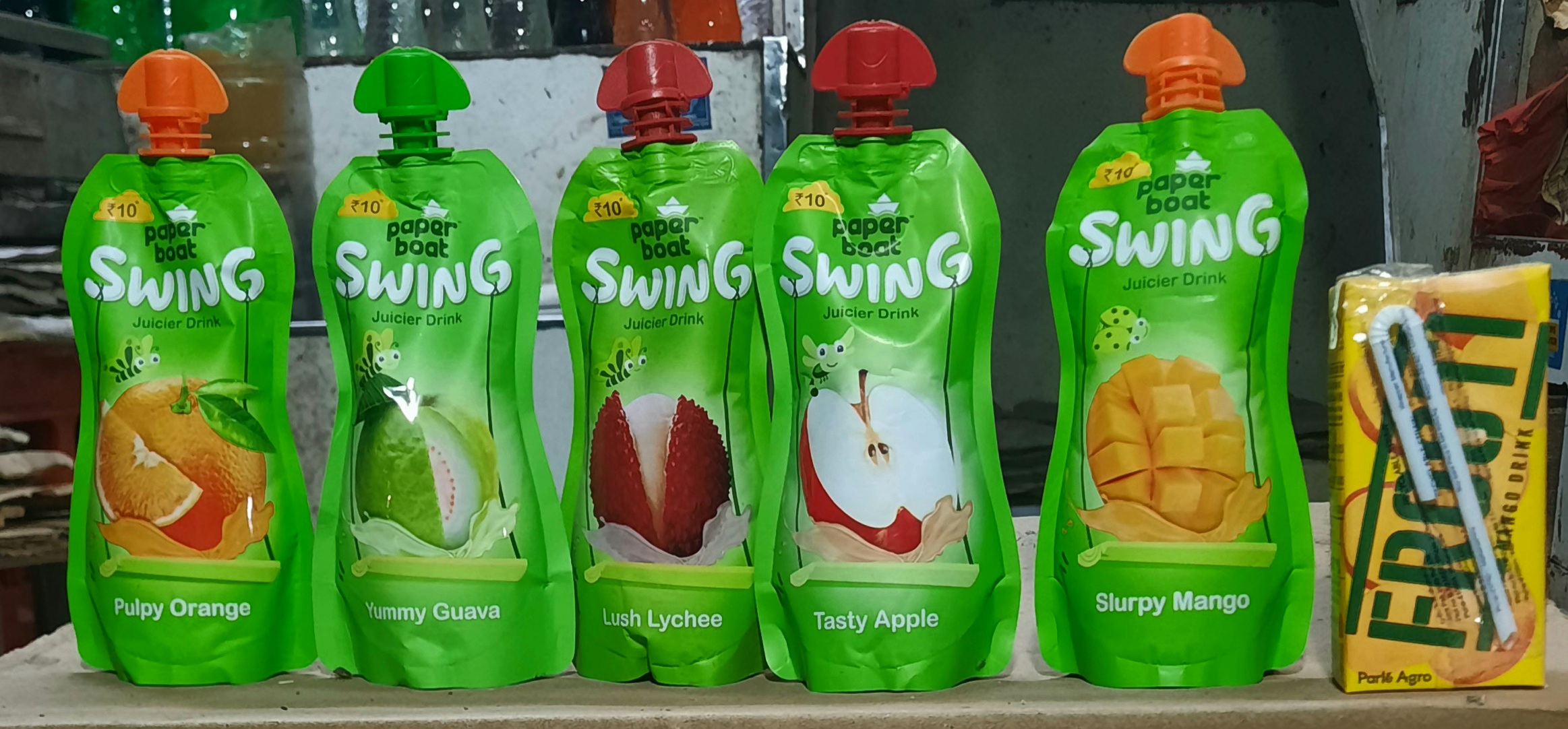 fruit juice bottles