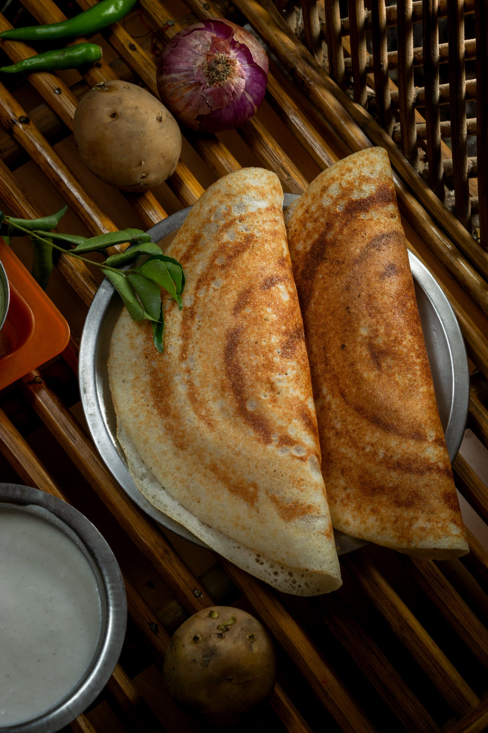 dosa on a plate