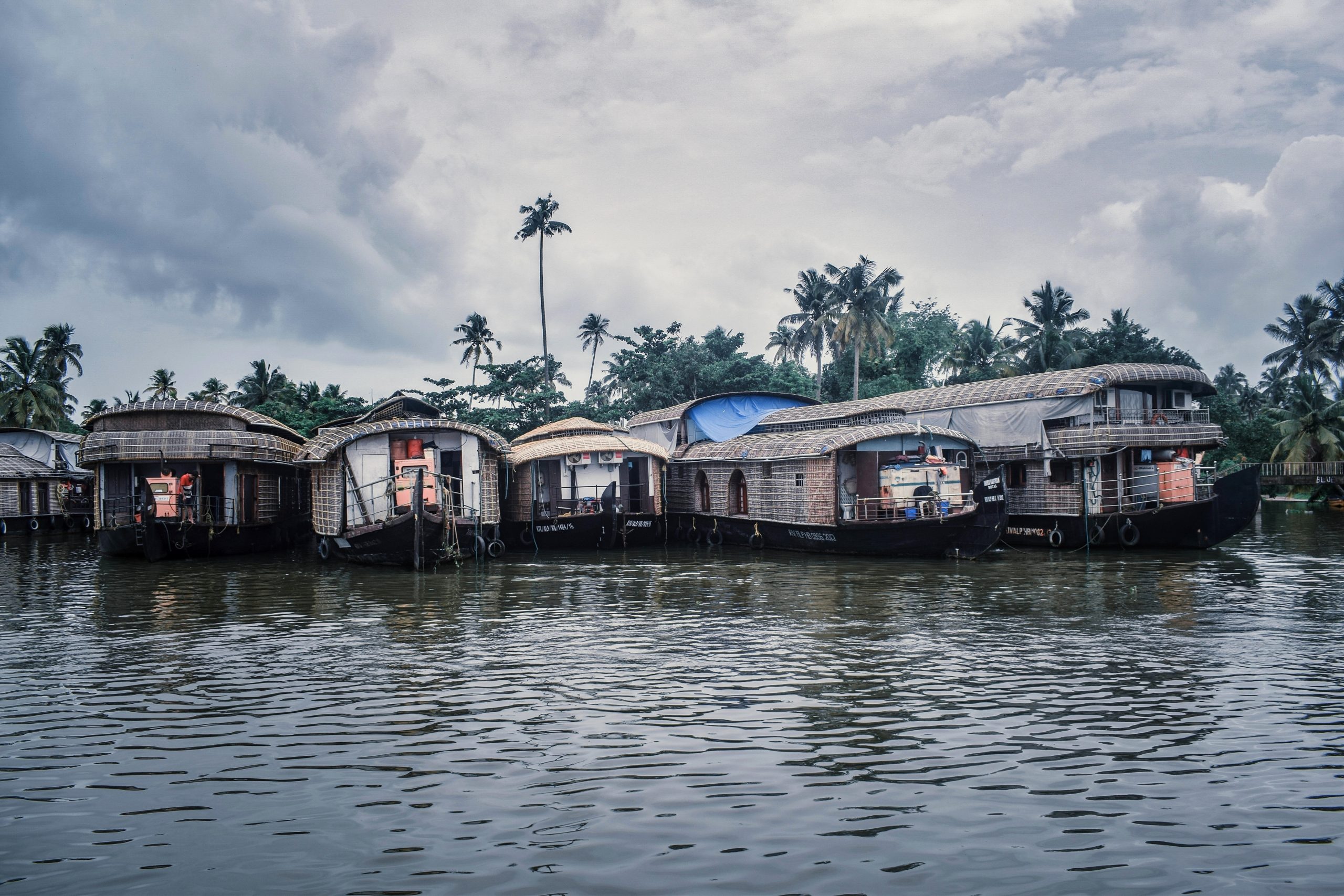 Houseboats in Alleppey, Kerala