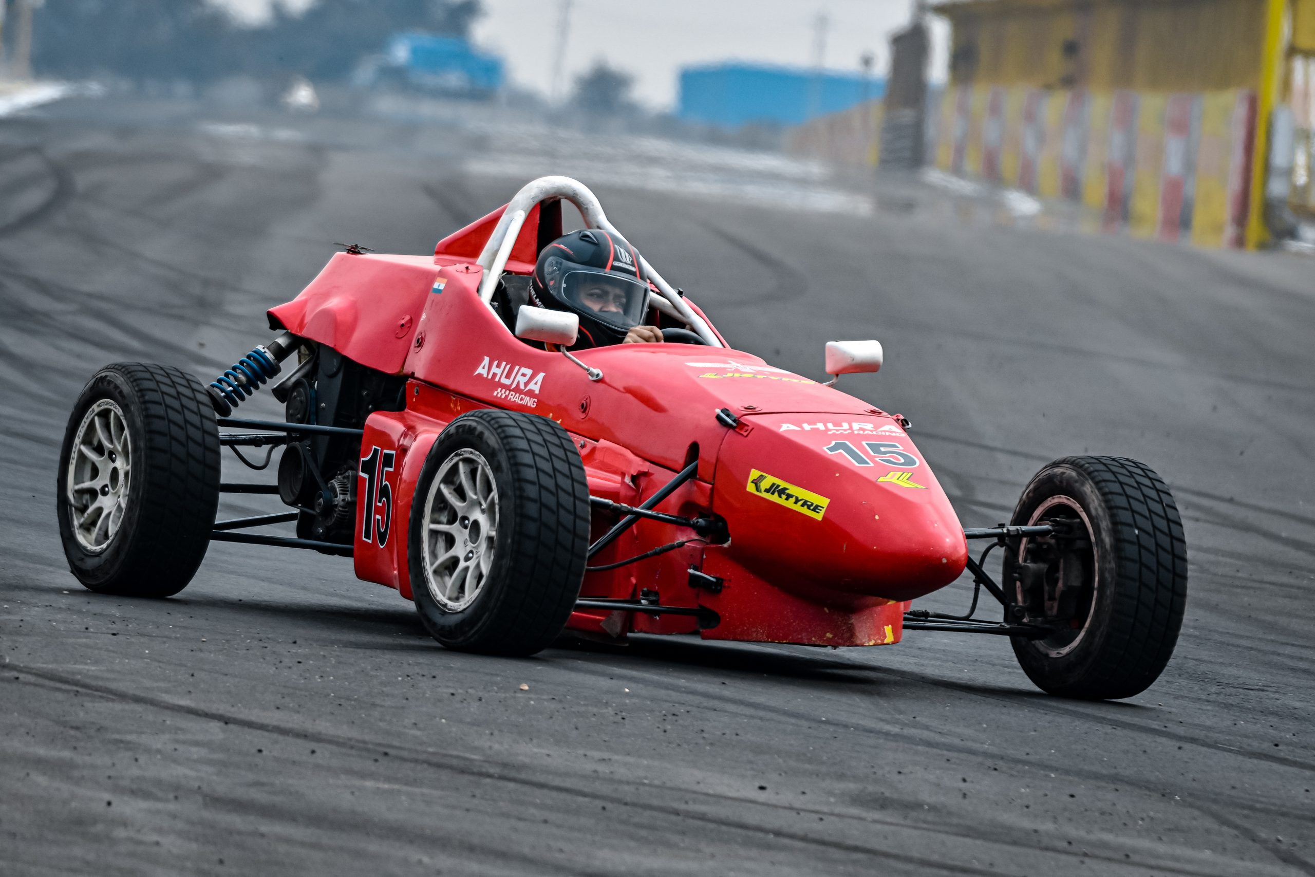 racing car on track