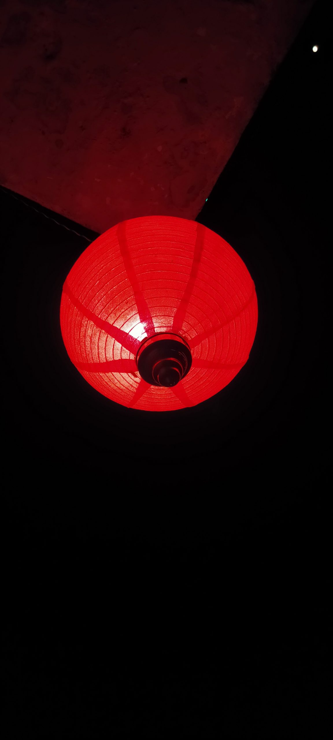 A red light bulb