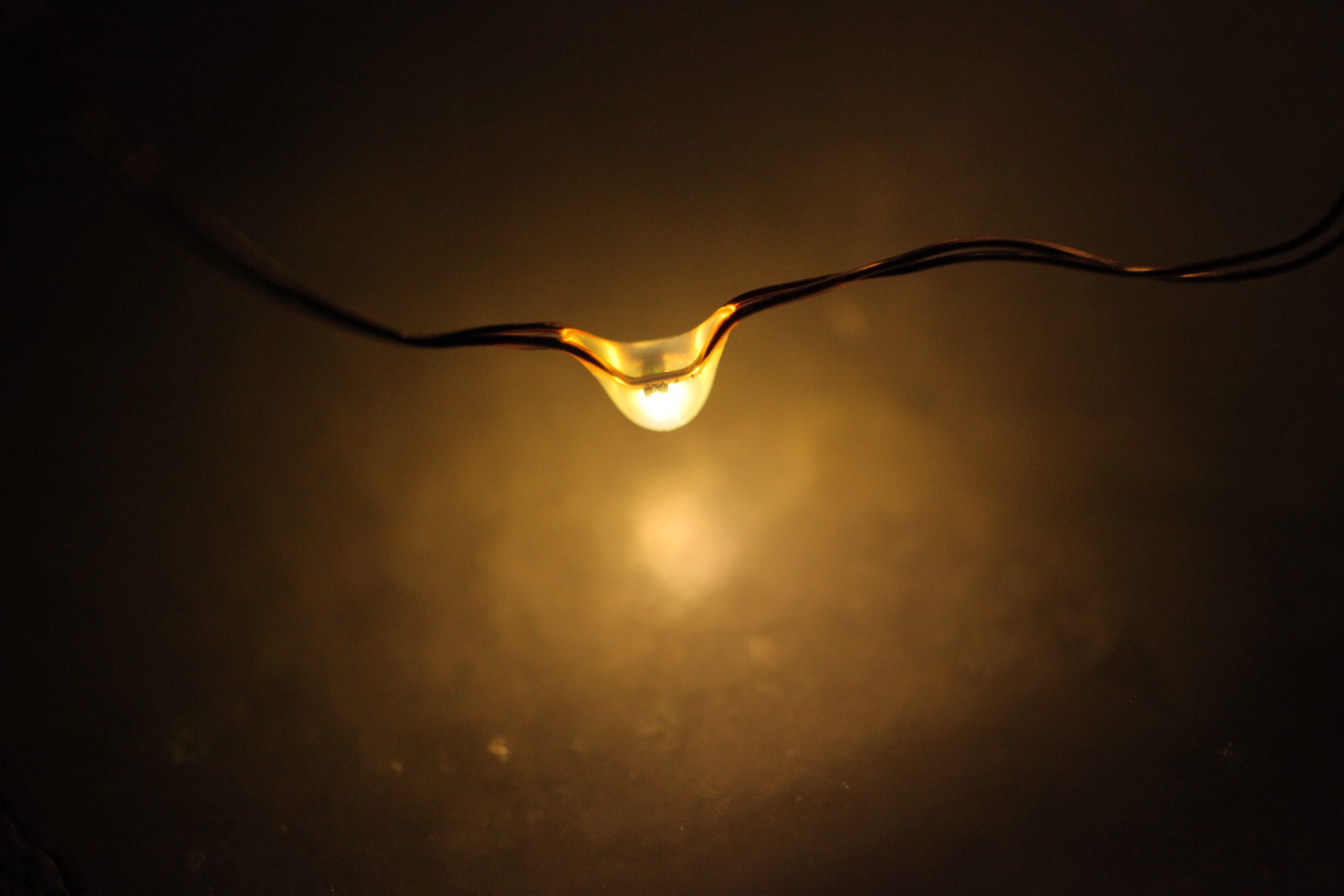 Light passing through a water drop