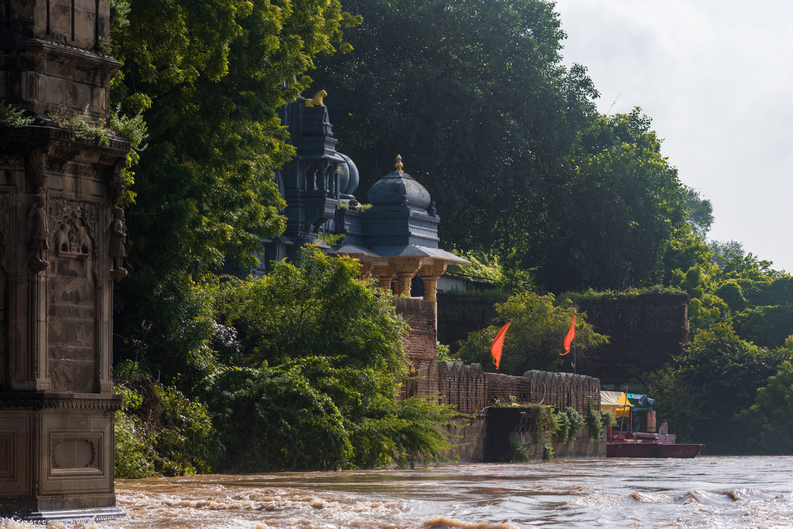 A temple at Narmada riverbank