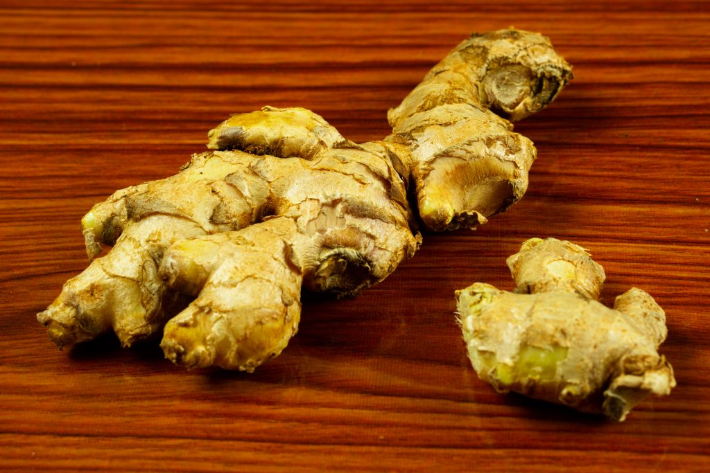 Raw Ginger pieces on the table PixaHive