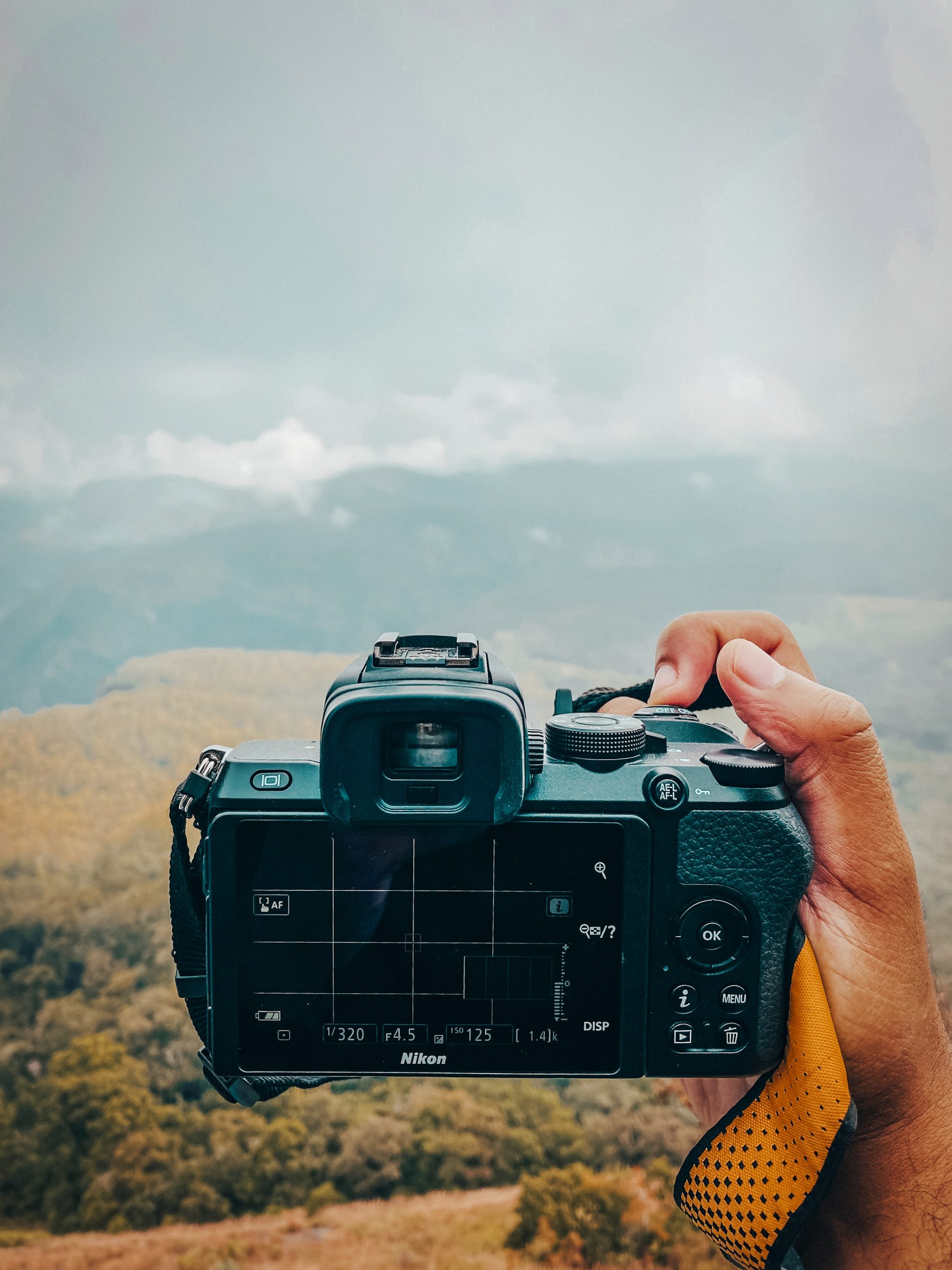 Shooting landscape with camera