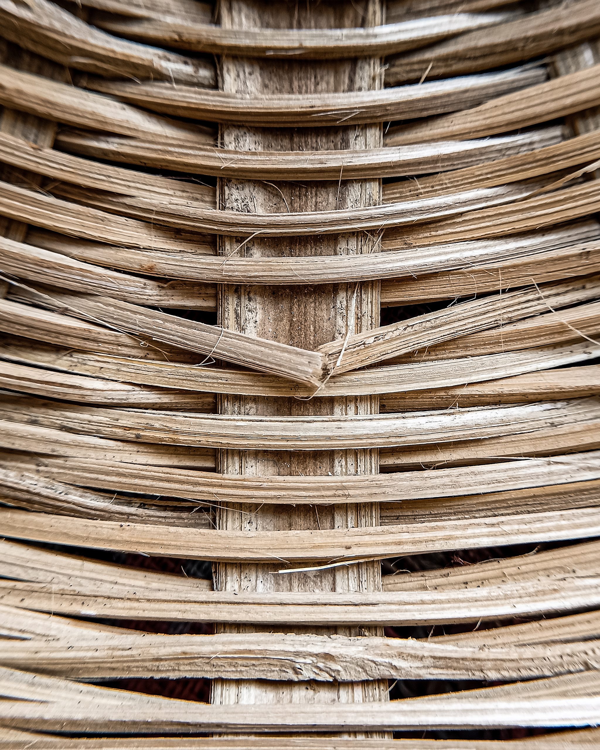 A wooden basket