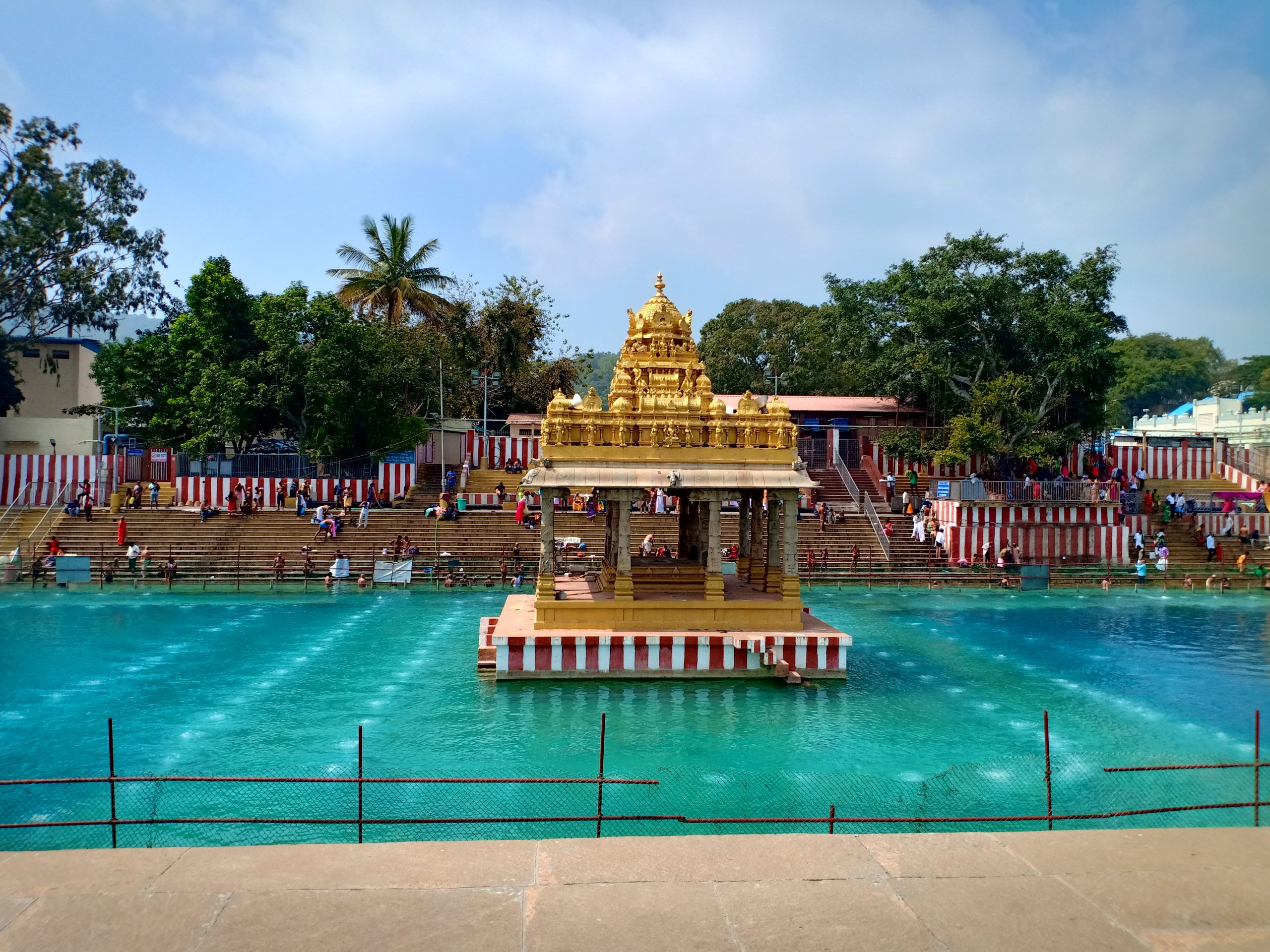 water around temple