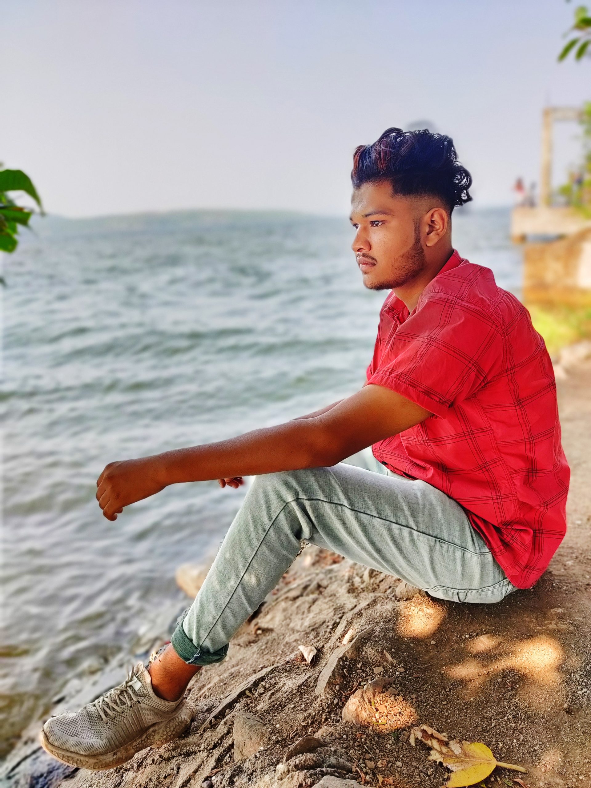 A boy on a beach