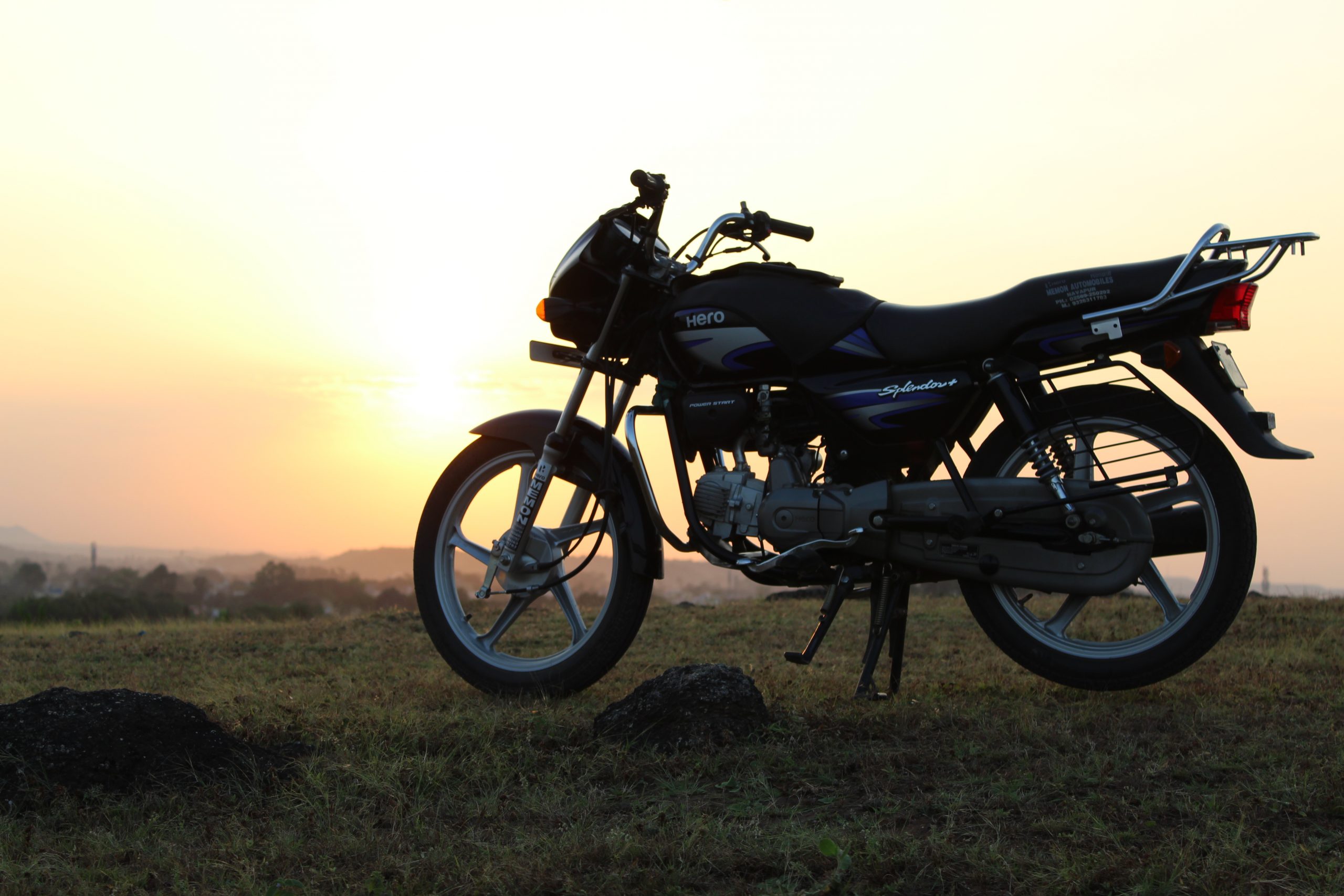 A hero splendor bike