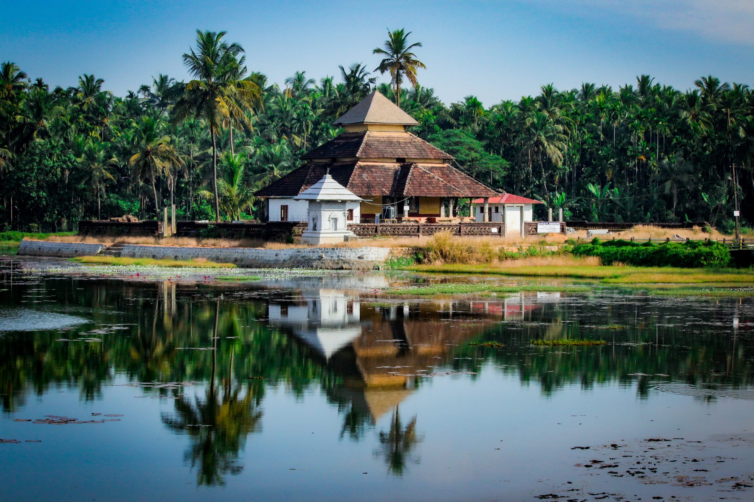 A house near a lake