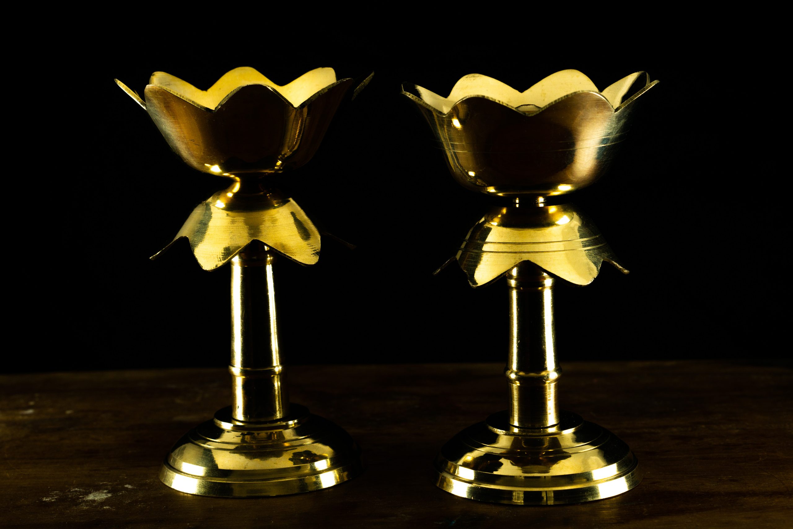 A pair of decorative lamps