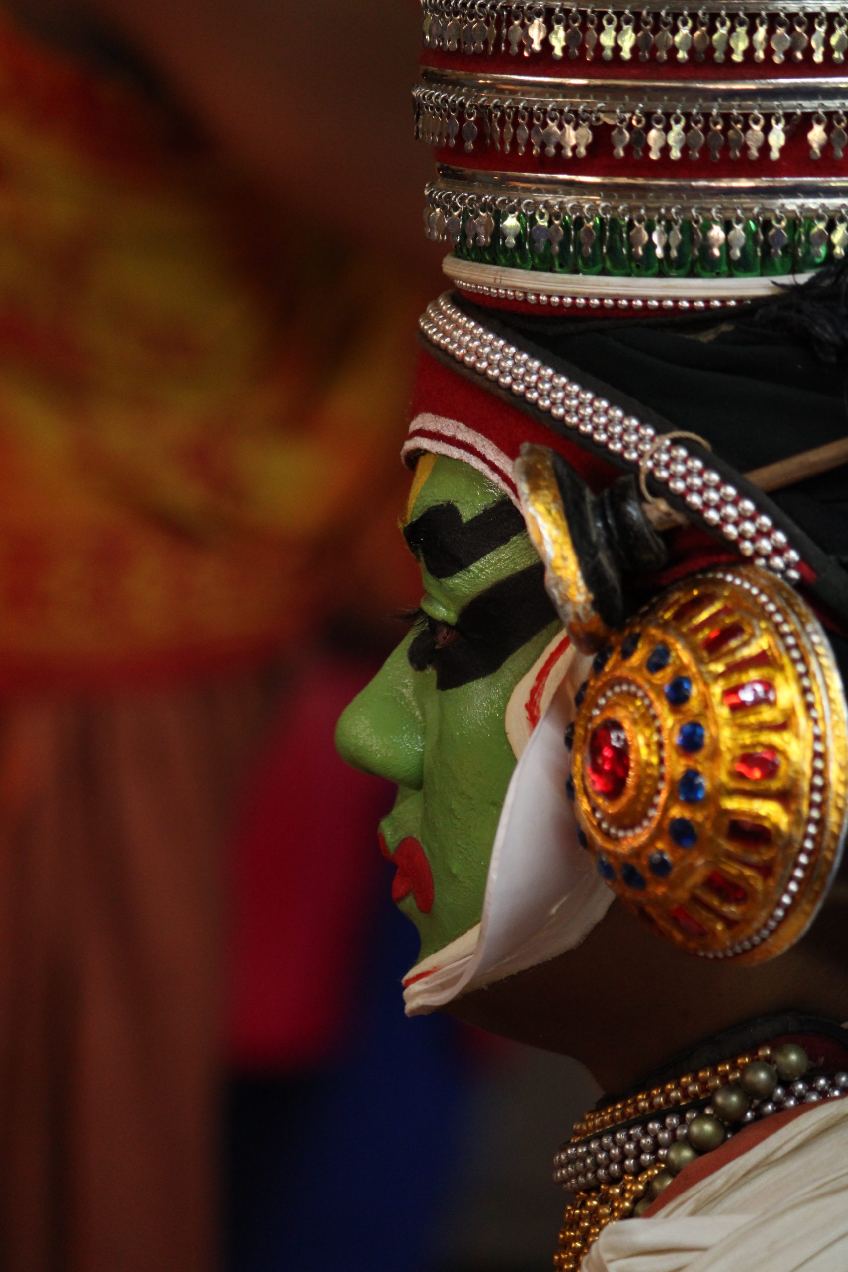 A Kathakali dancer