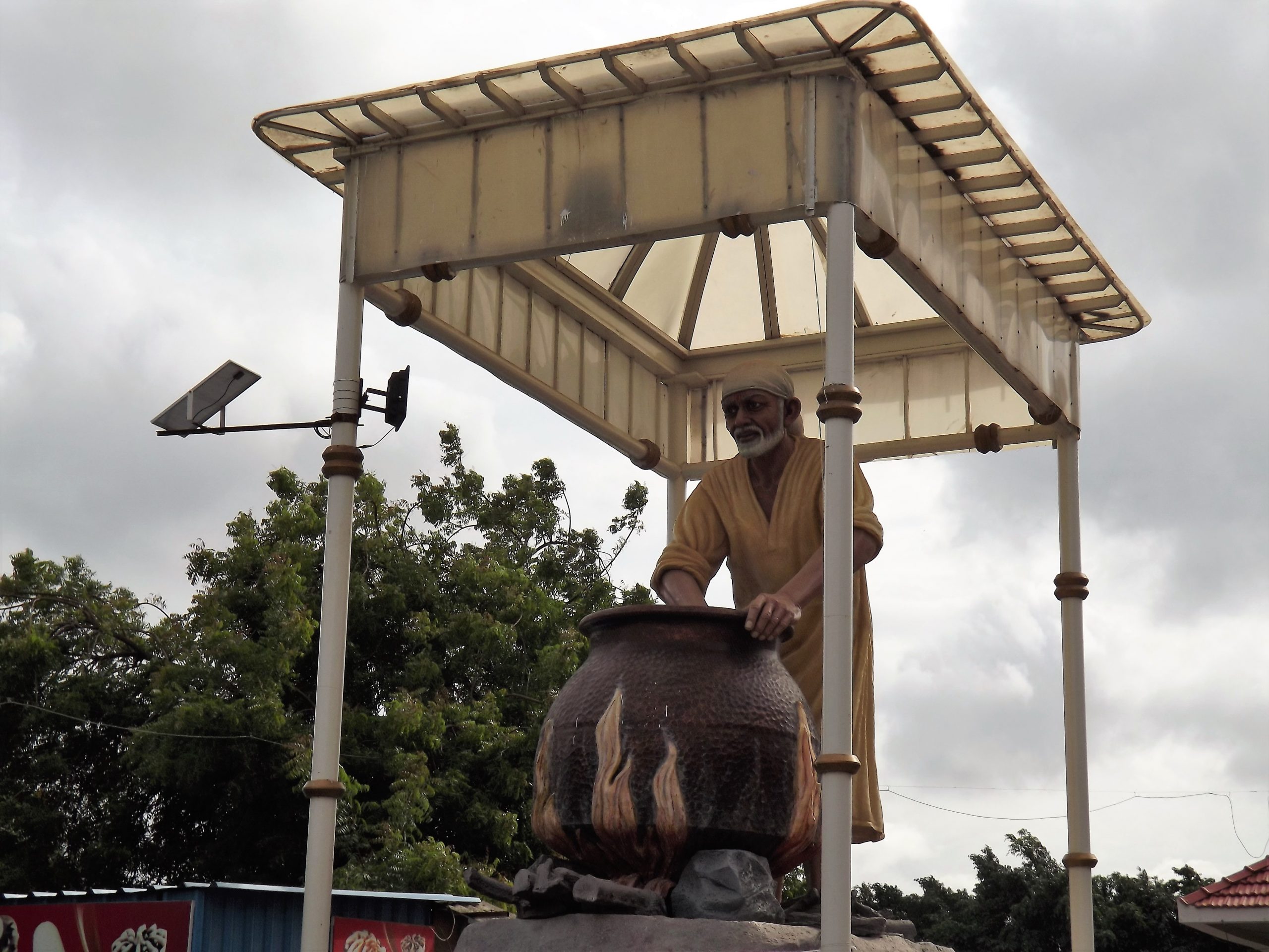 A statue of Sai Baba