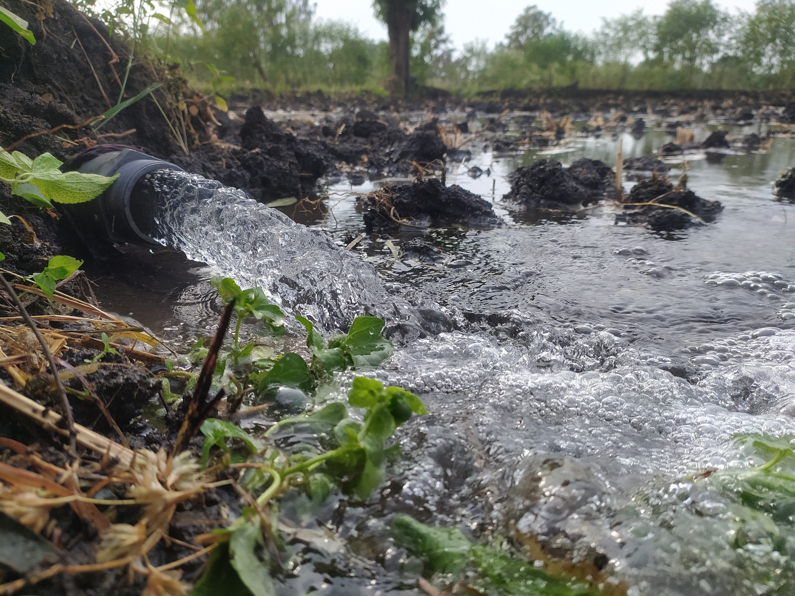 A water supply in agriculture