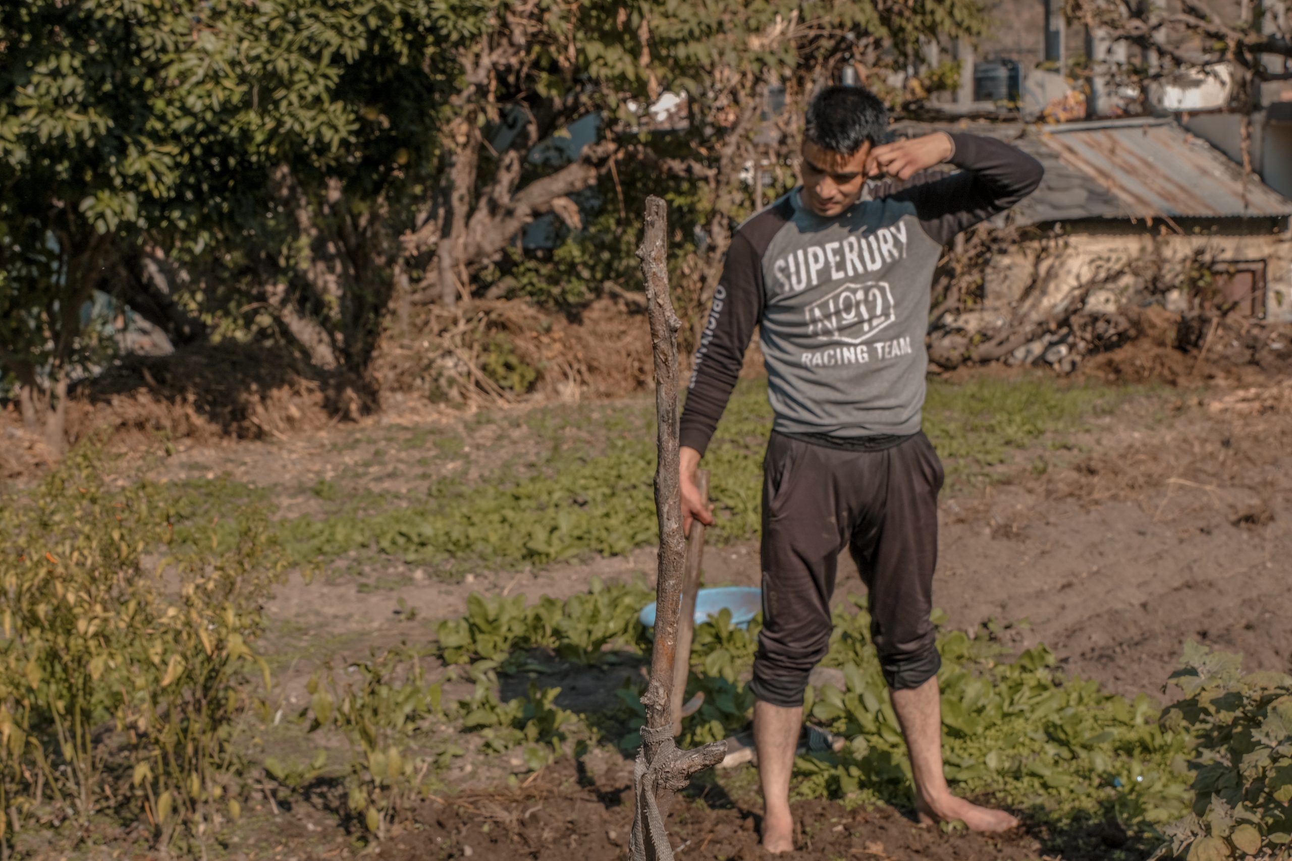 An Indian farmer