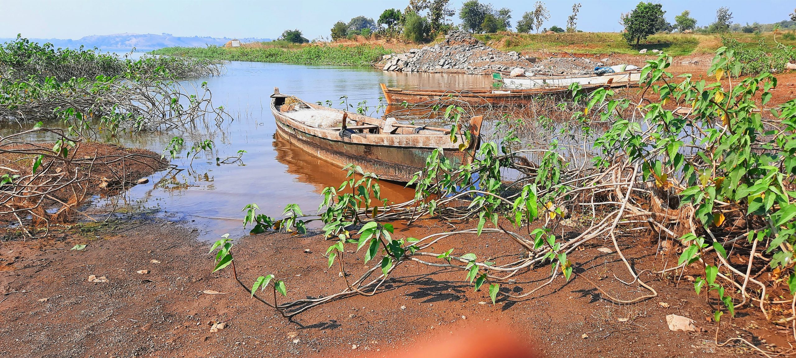 A boat at a shore