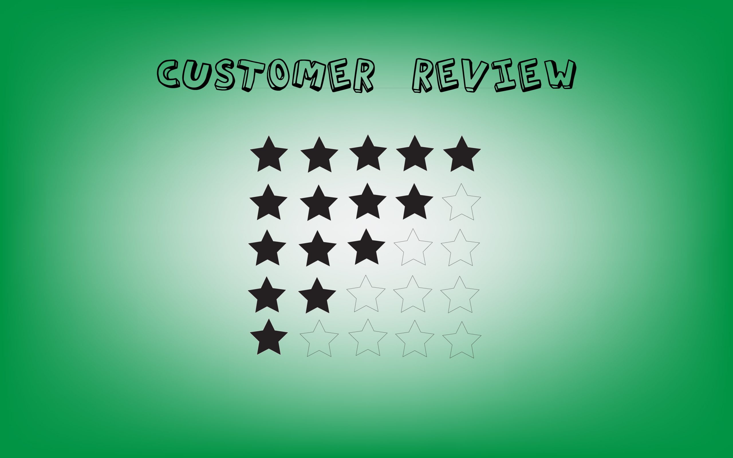 Customer review stars