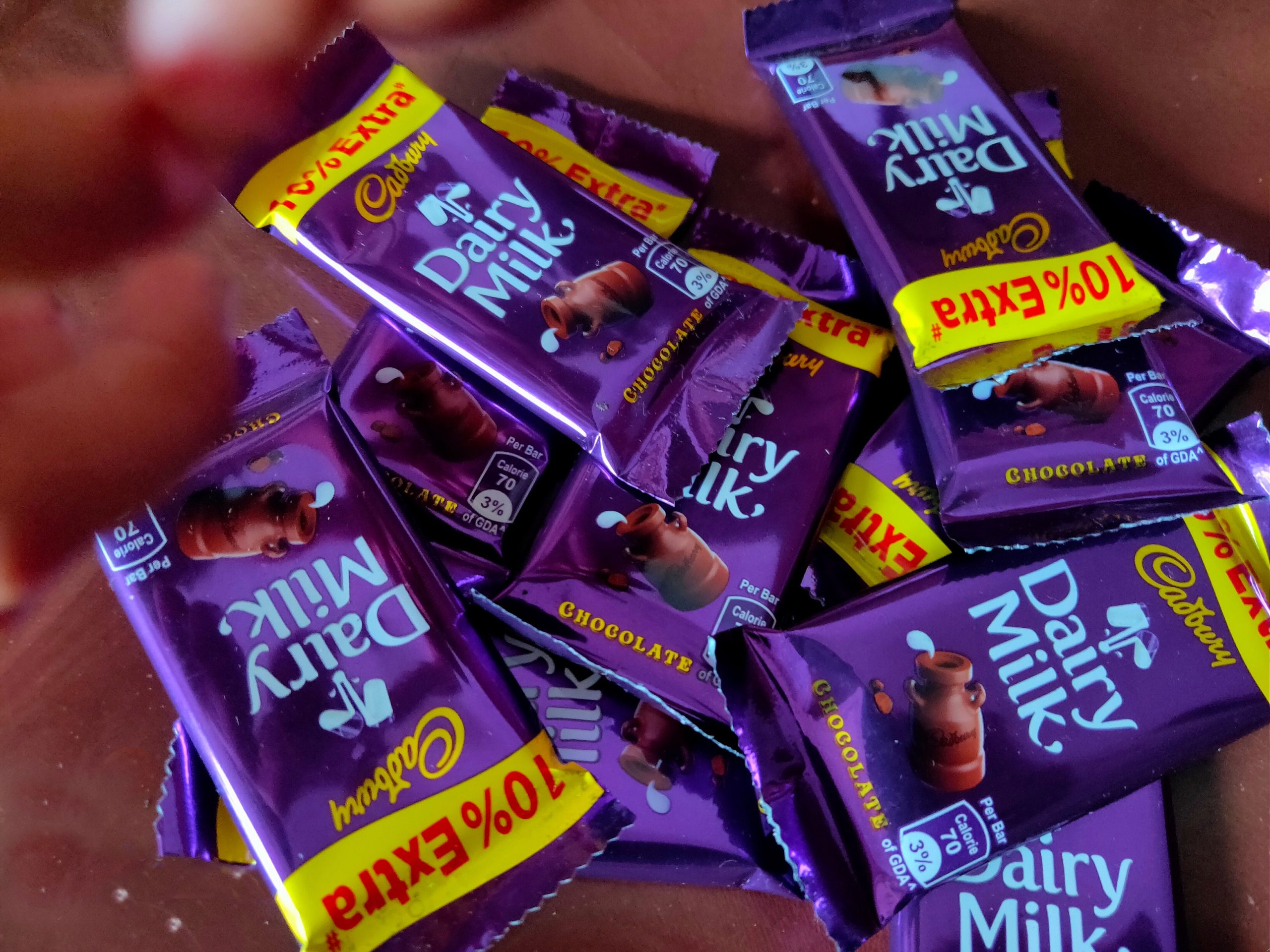 Dairy milk chocolate packs