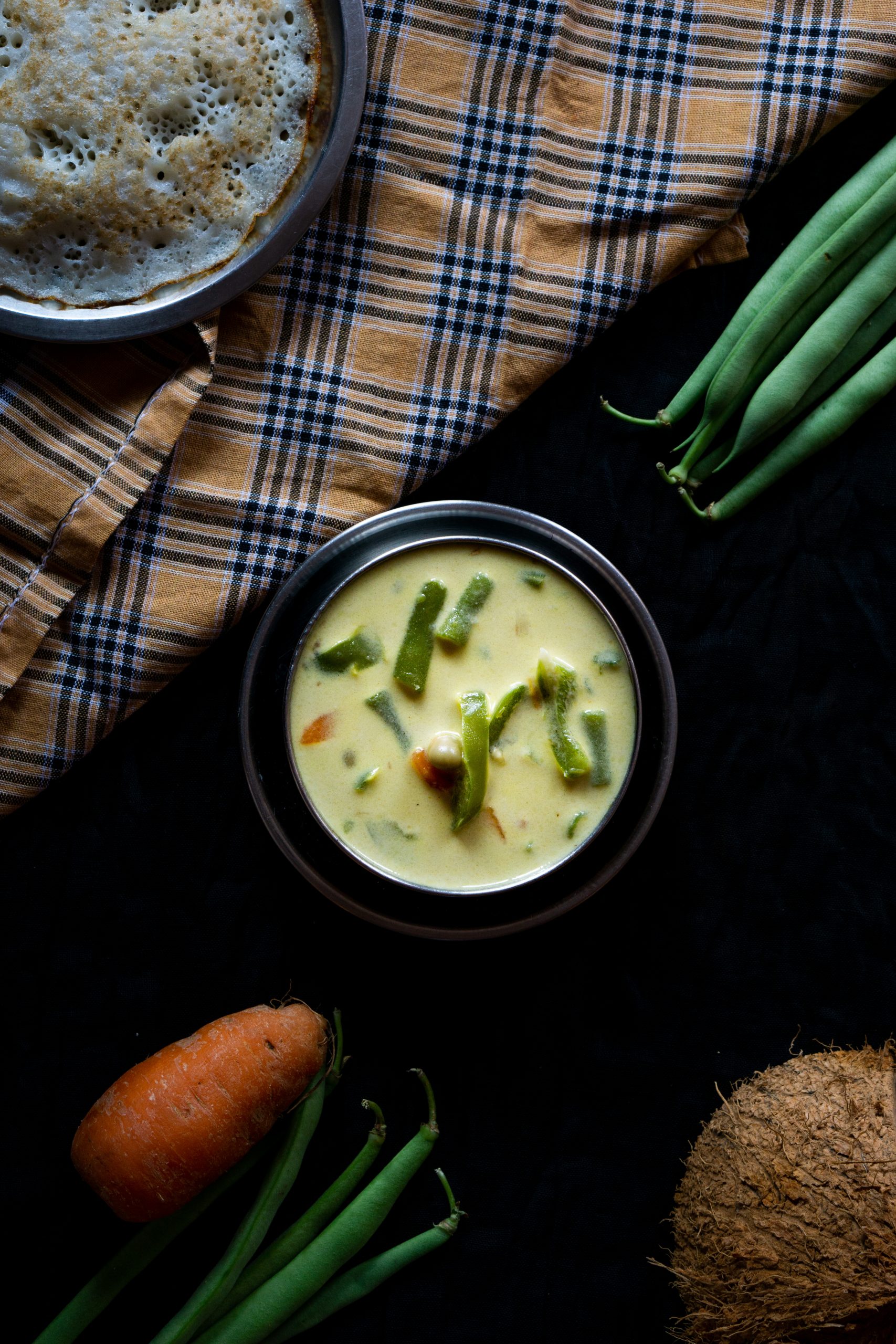 Delicious vegetable stew in a bowl