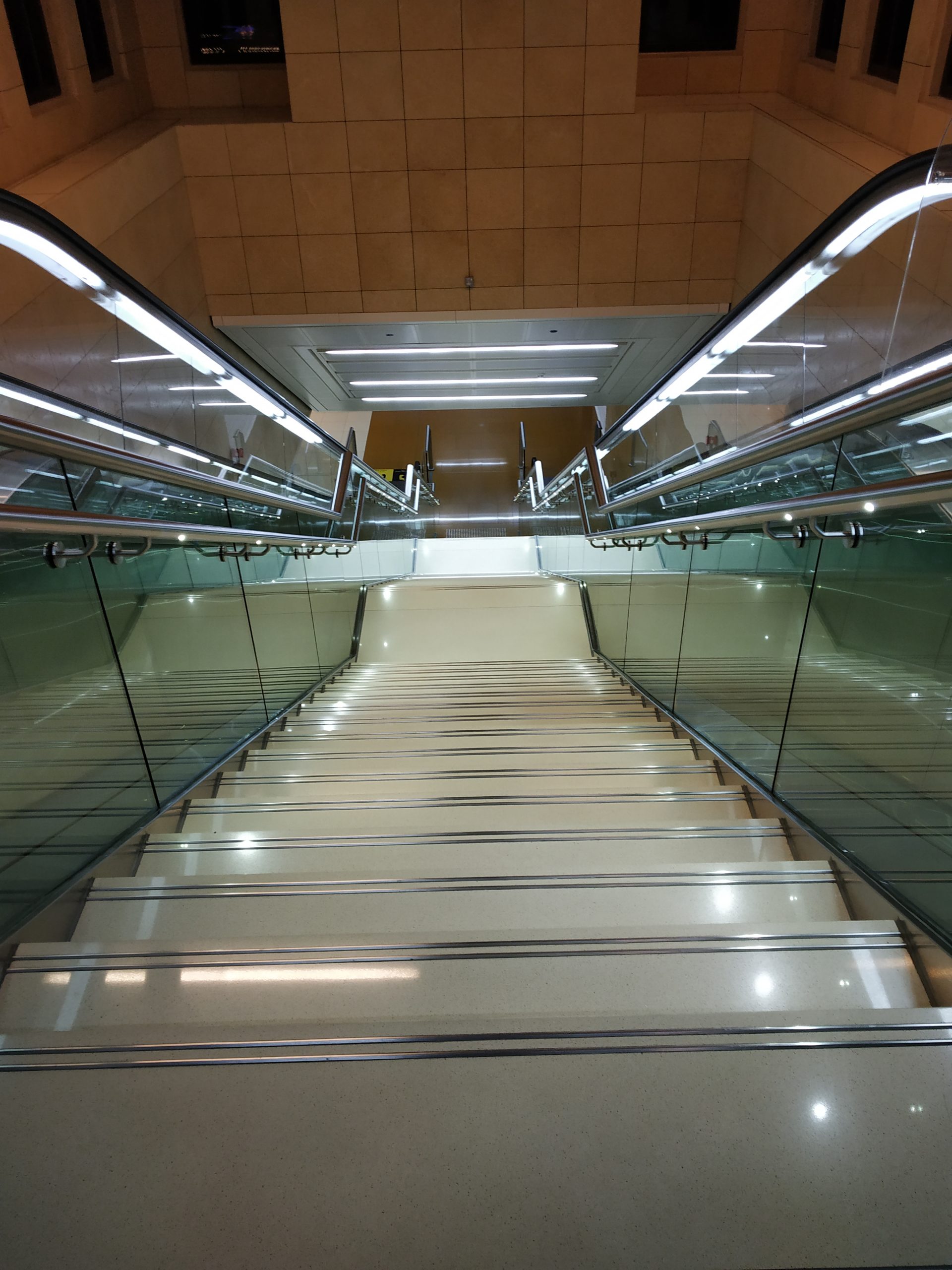 A metro station in Dubai