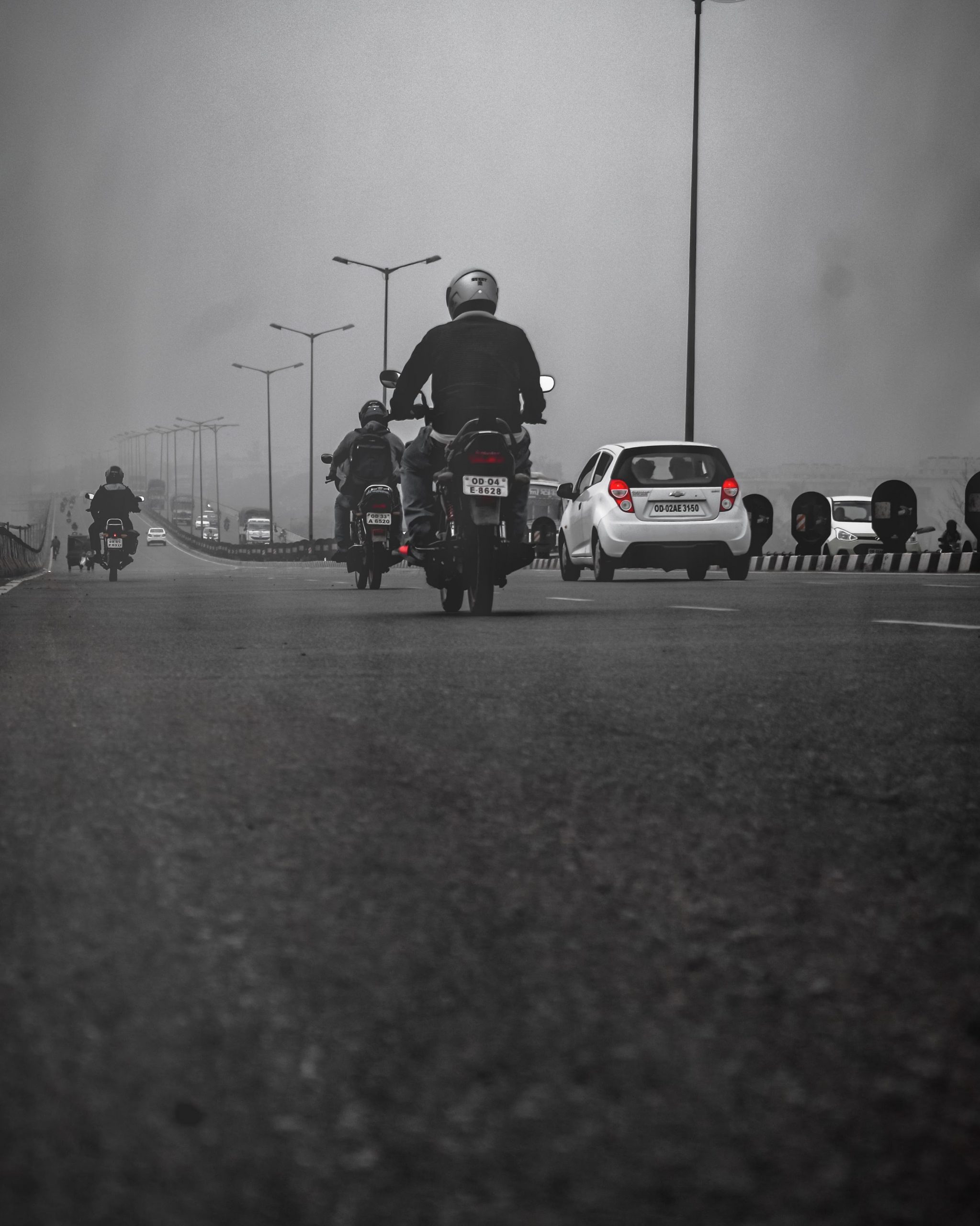 Fog and traffic