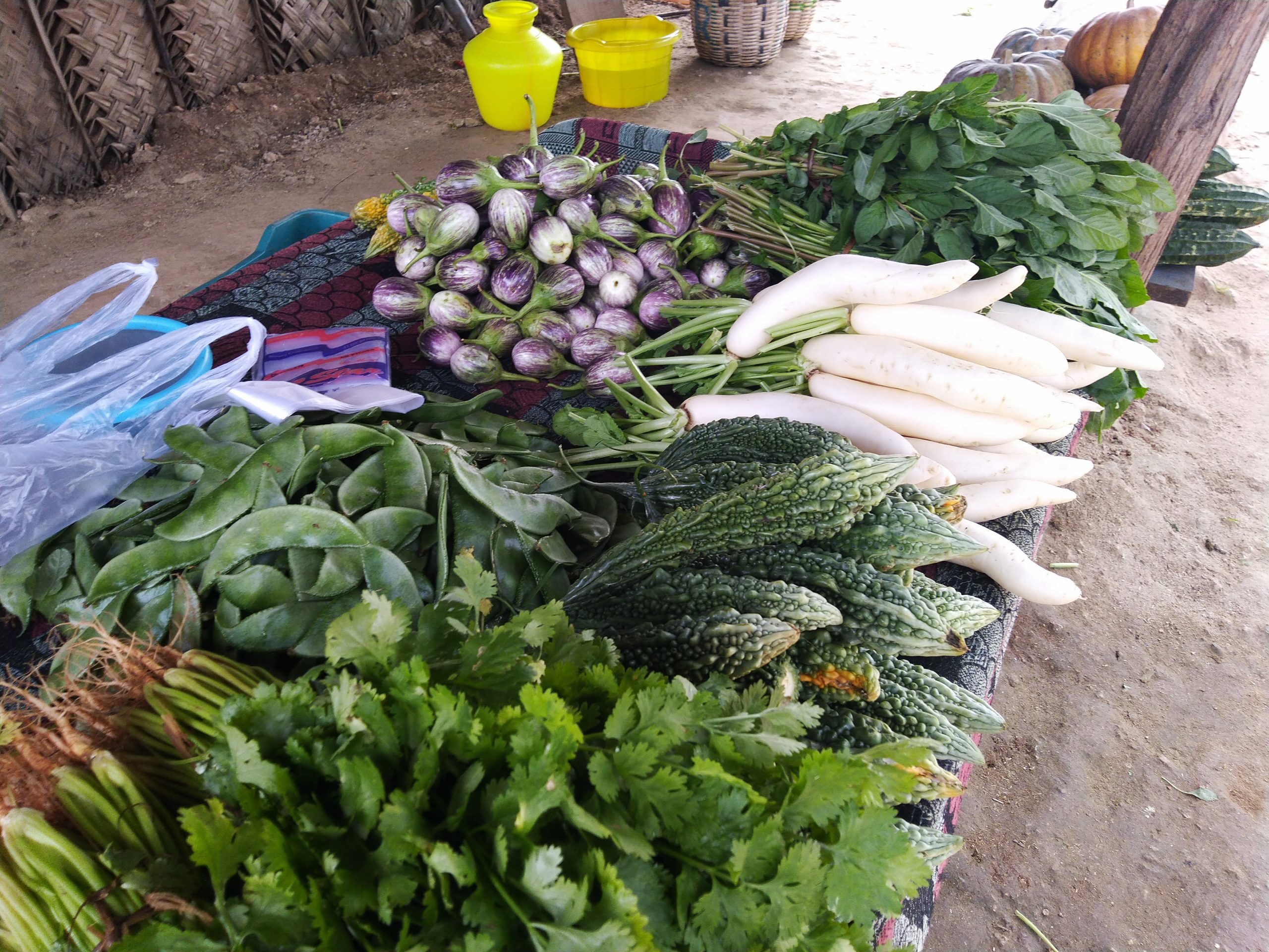 Fresh vegetables in a shop
