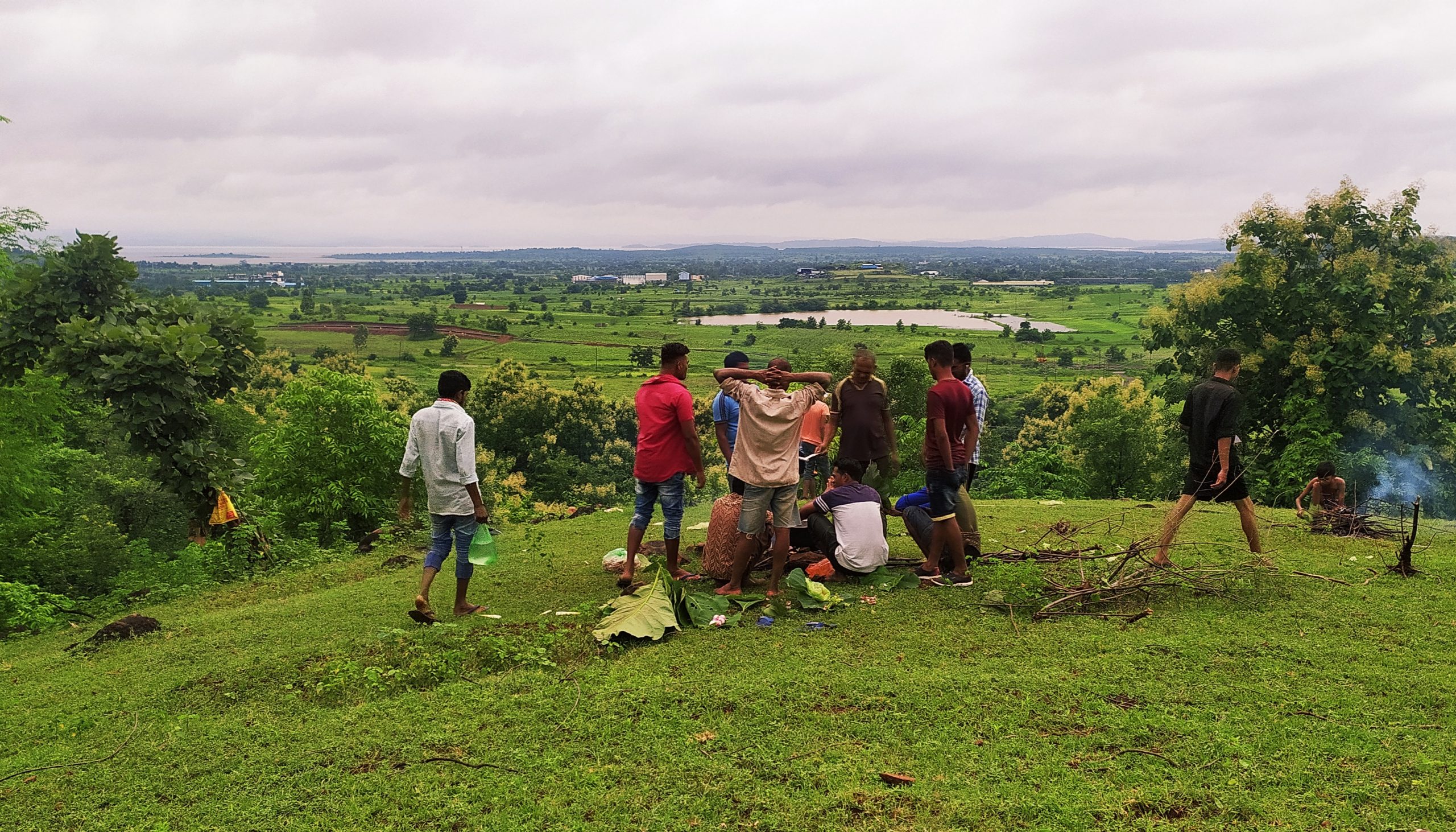 Boys at a hill