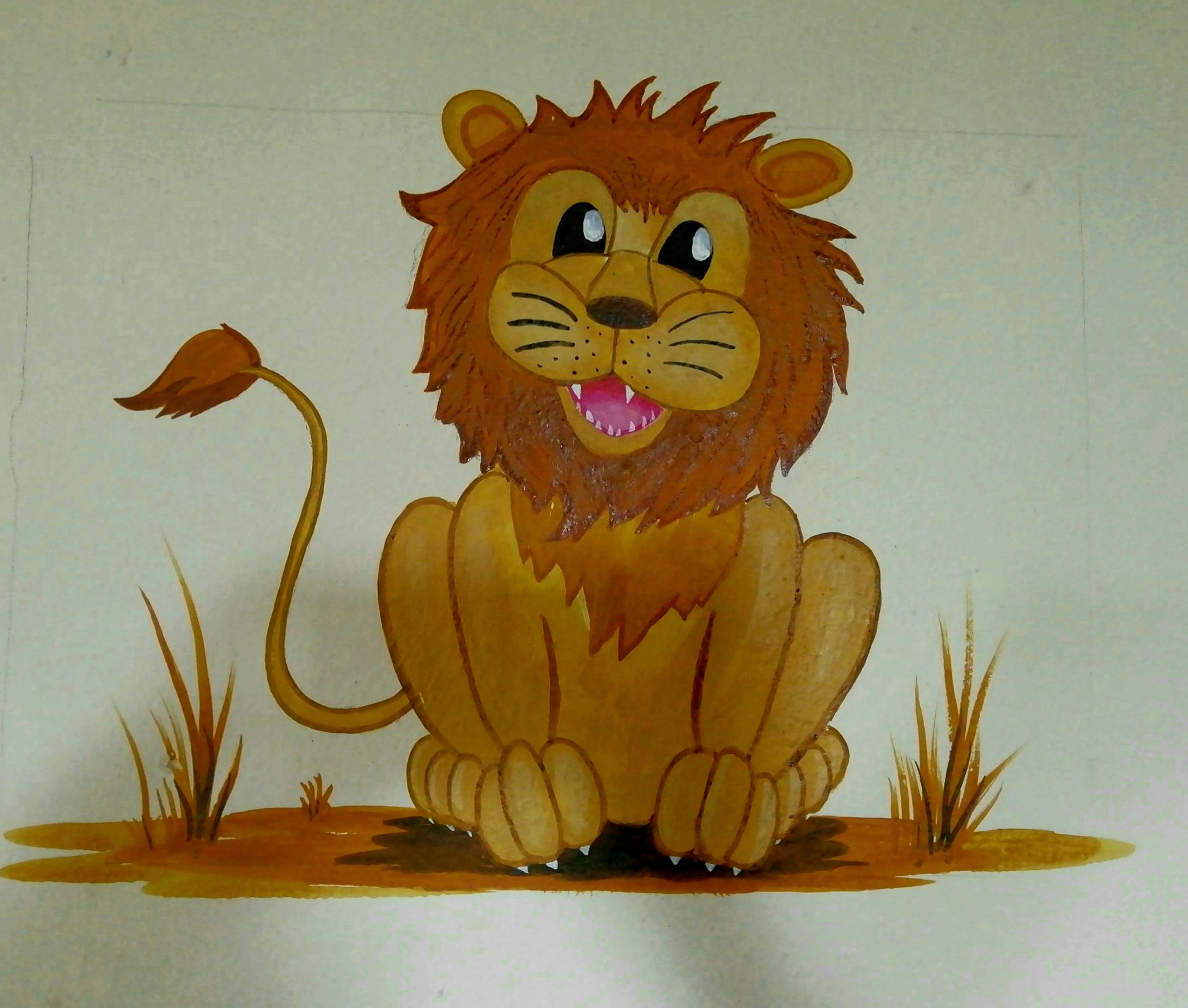 Lion Painting on wall