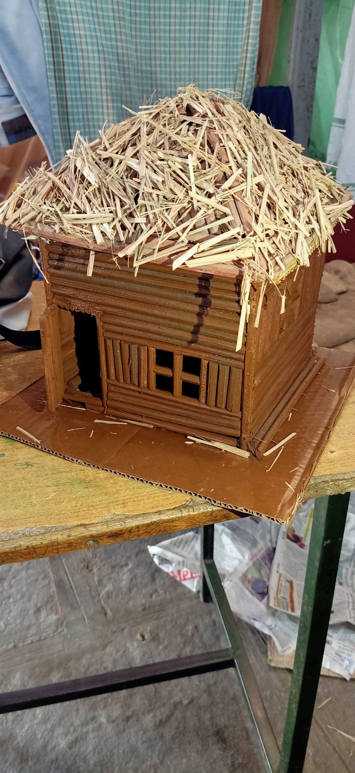 Wooden house miniature