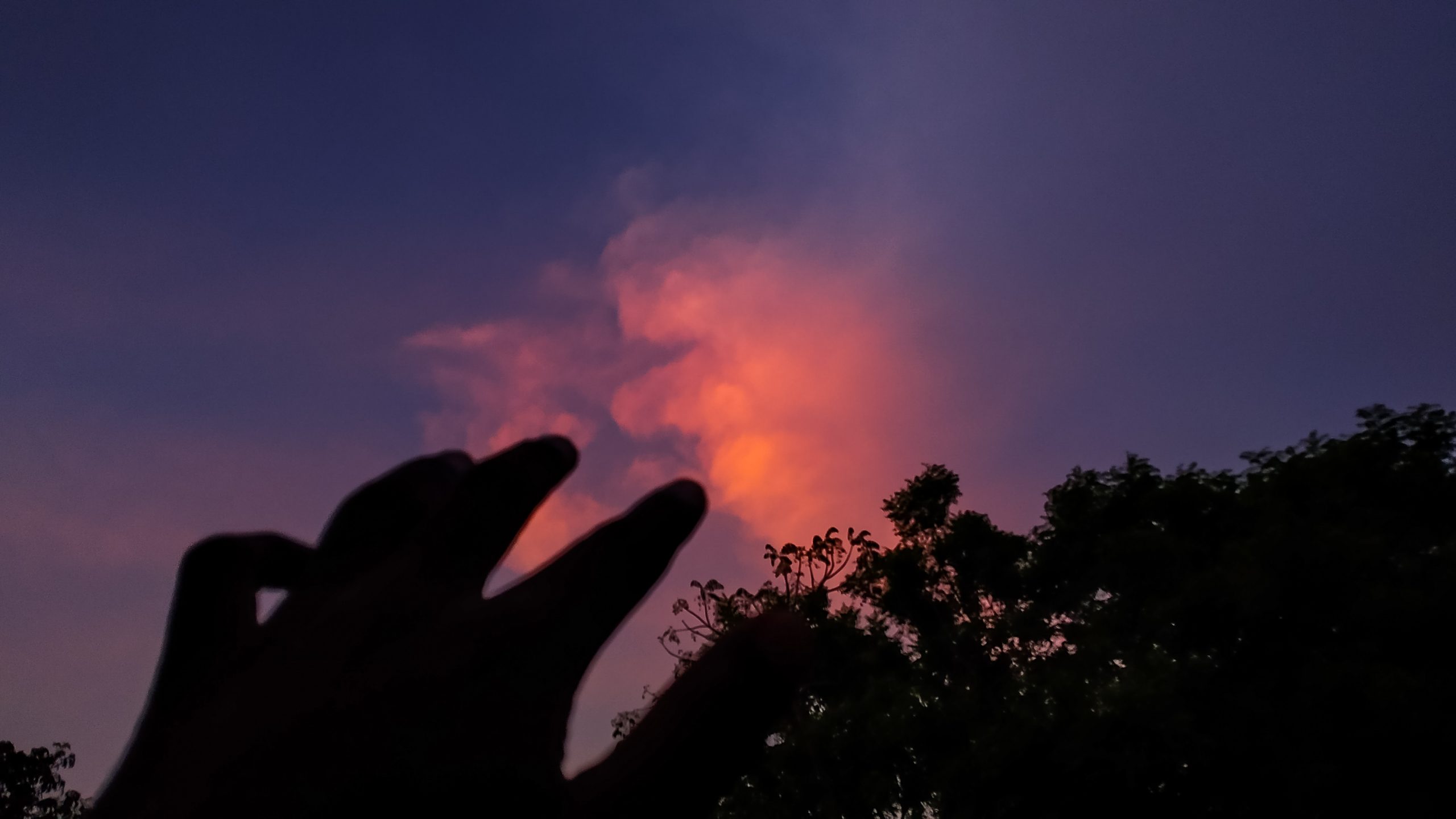 Sky portrait during sunset