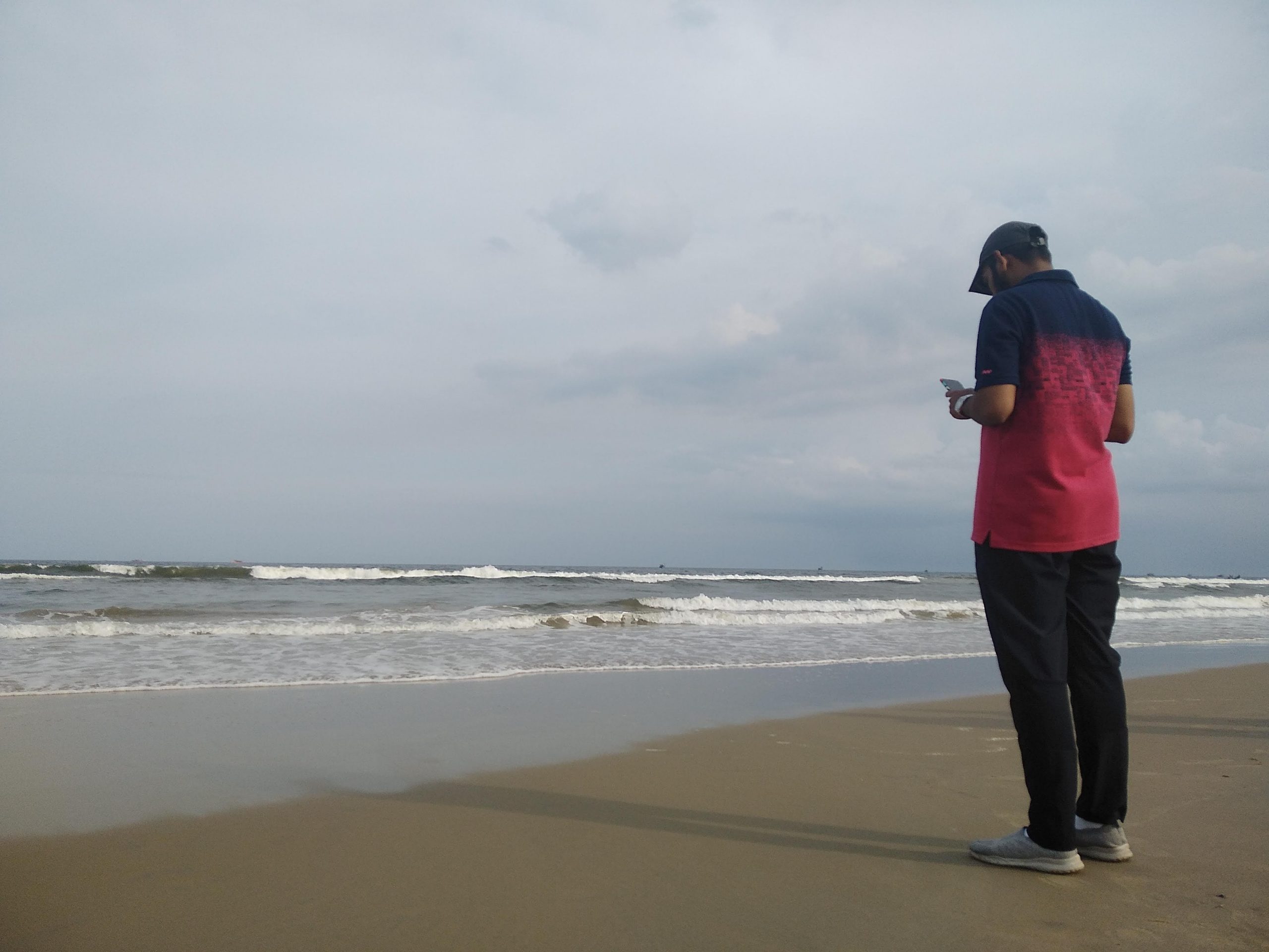 Man on beach