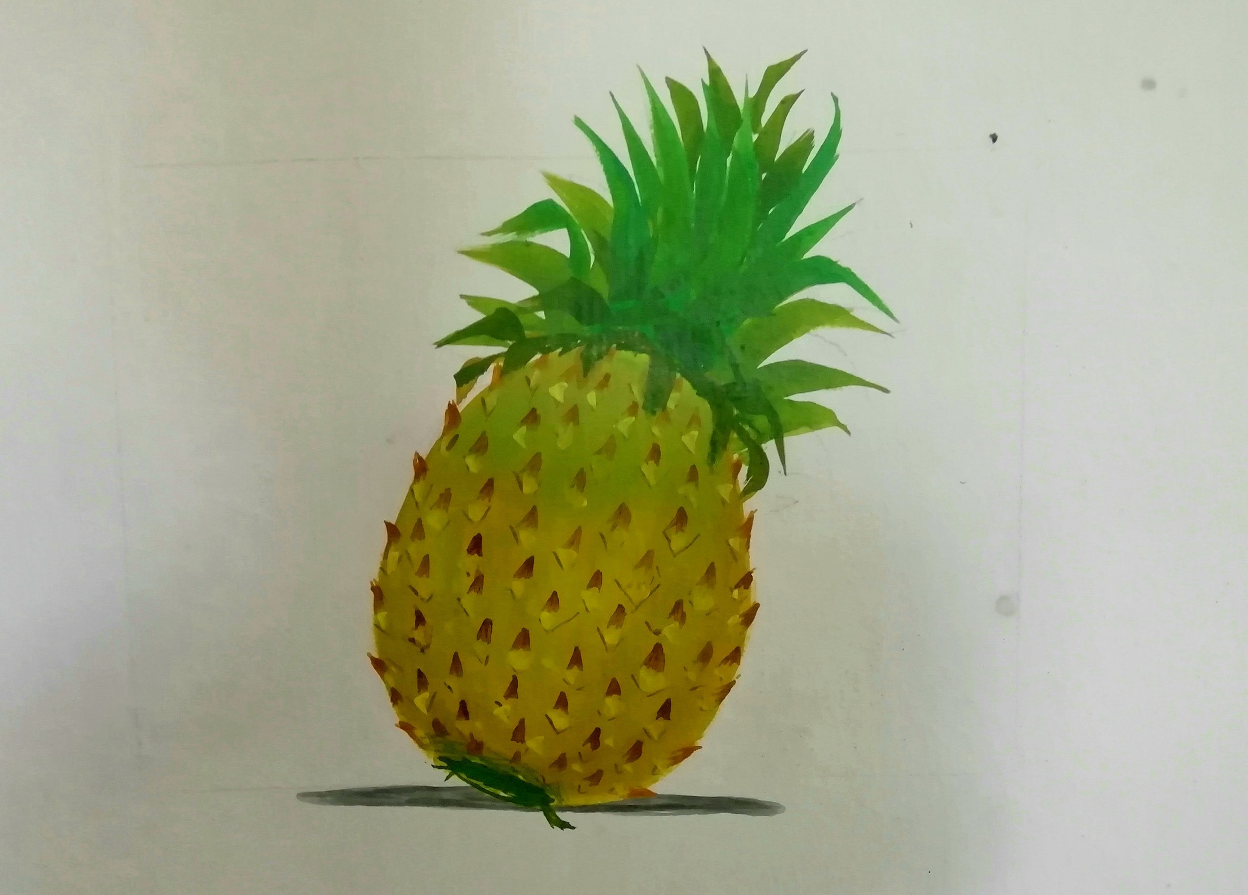 Pineapple wall painting