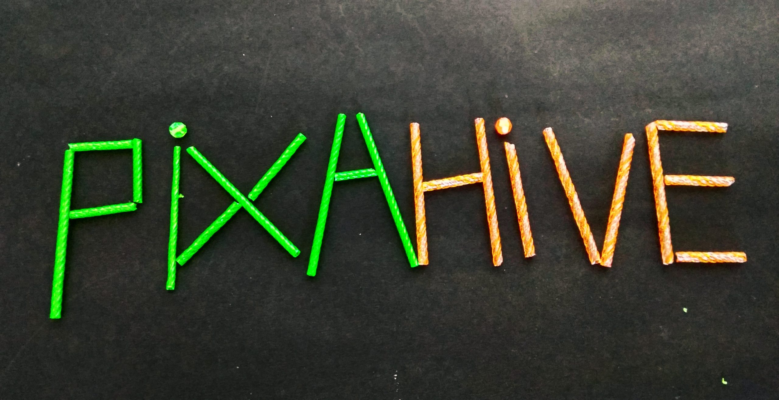 Pixahive written with sticks